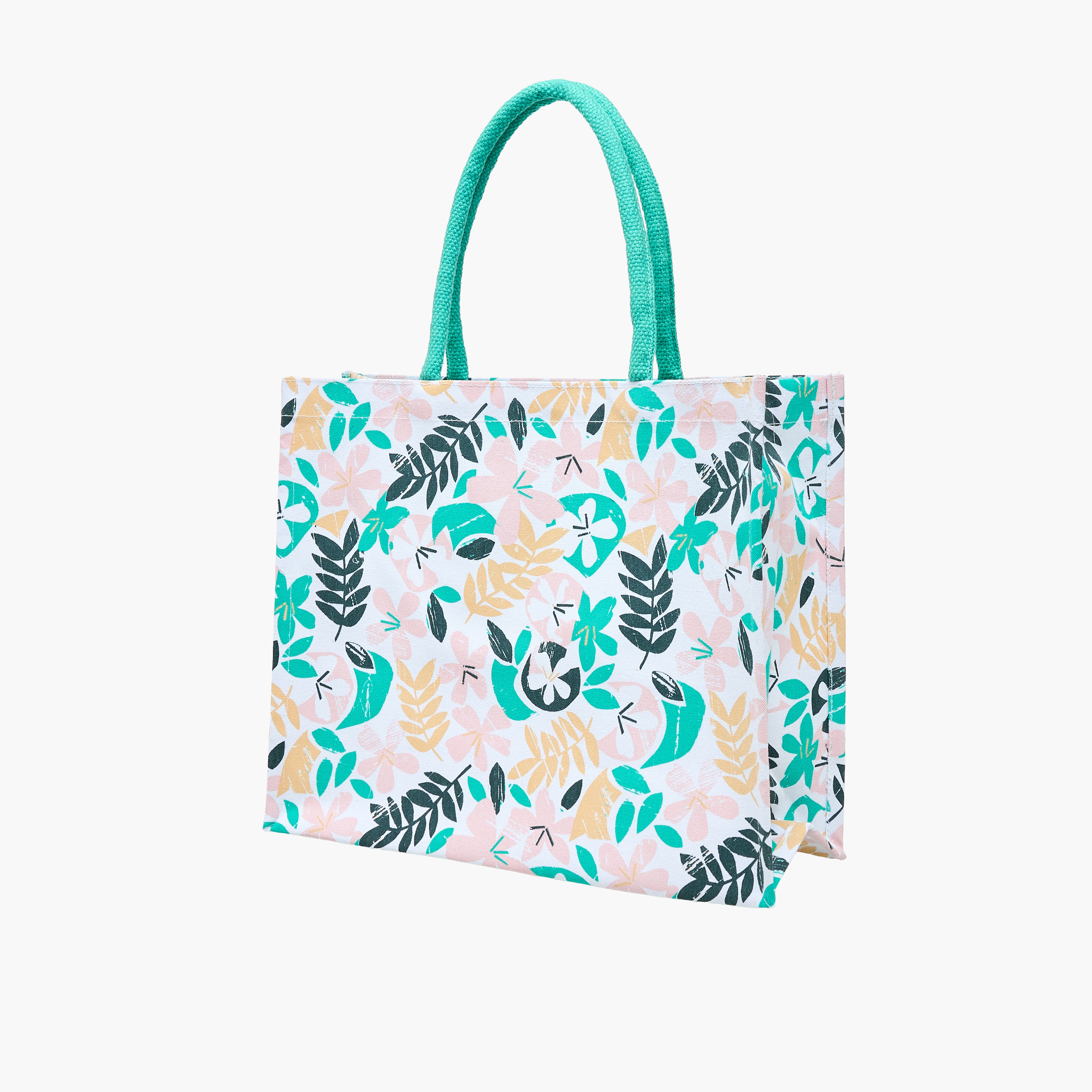 شنطة توت بمقبض مزدوج وطبعات زهرية-women-bagsandwallets-handbags-image-3
