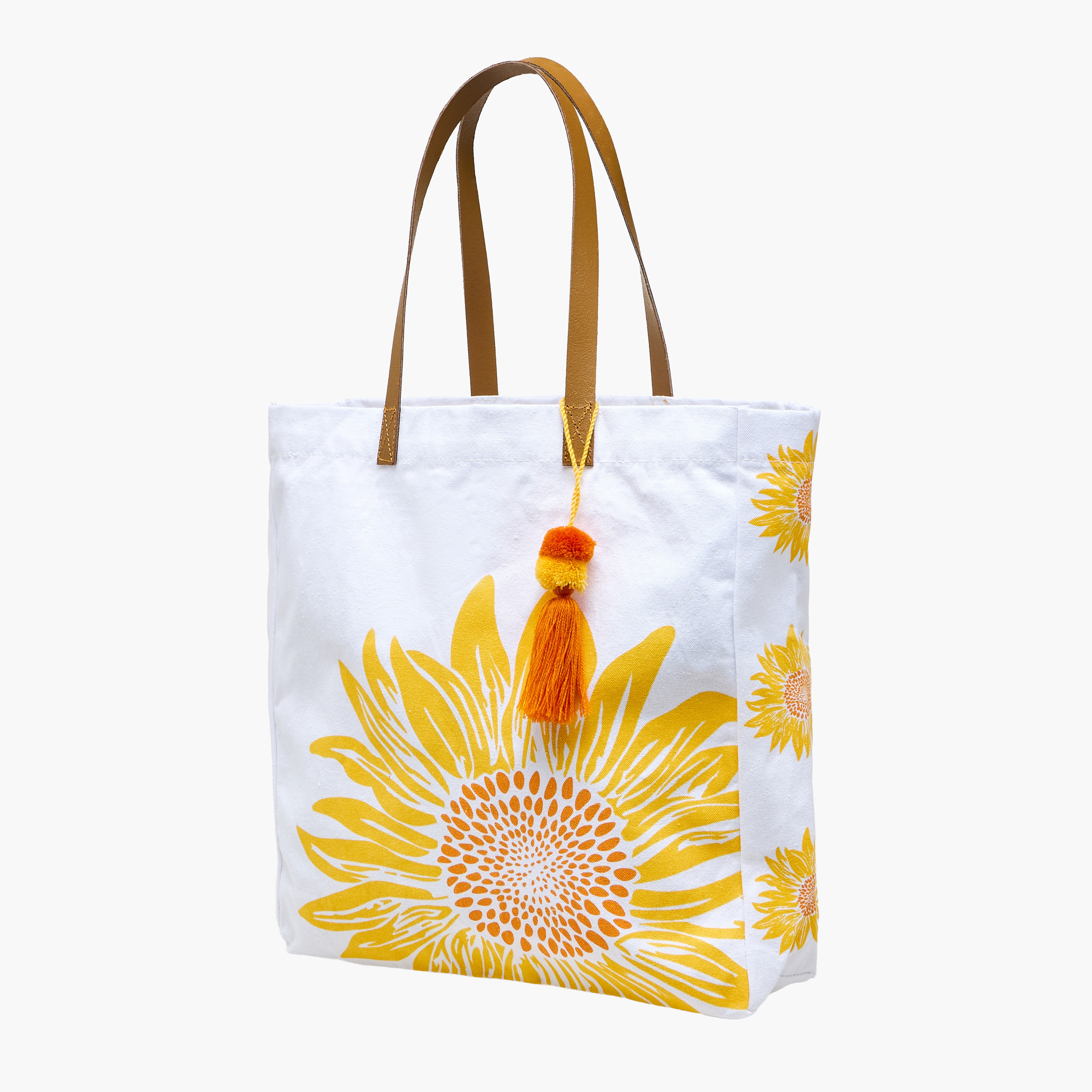 Sunflower Print Tote Bag with Double Handle-women-bagsandwallets-handbags-image-3