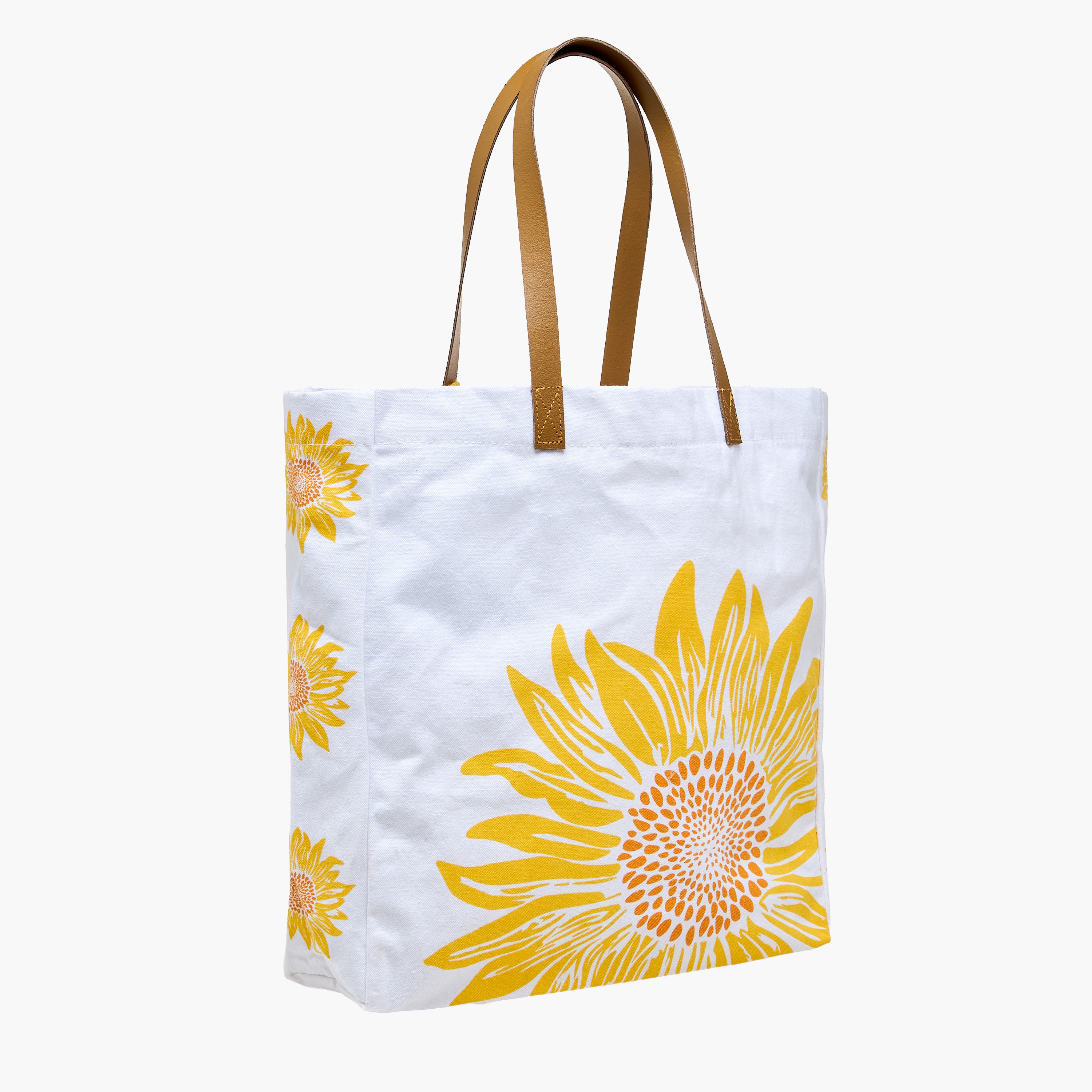 Sunflower Print Tote Bag with Double Handle-women-bagsandwallets-handbags-image-4