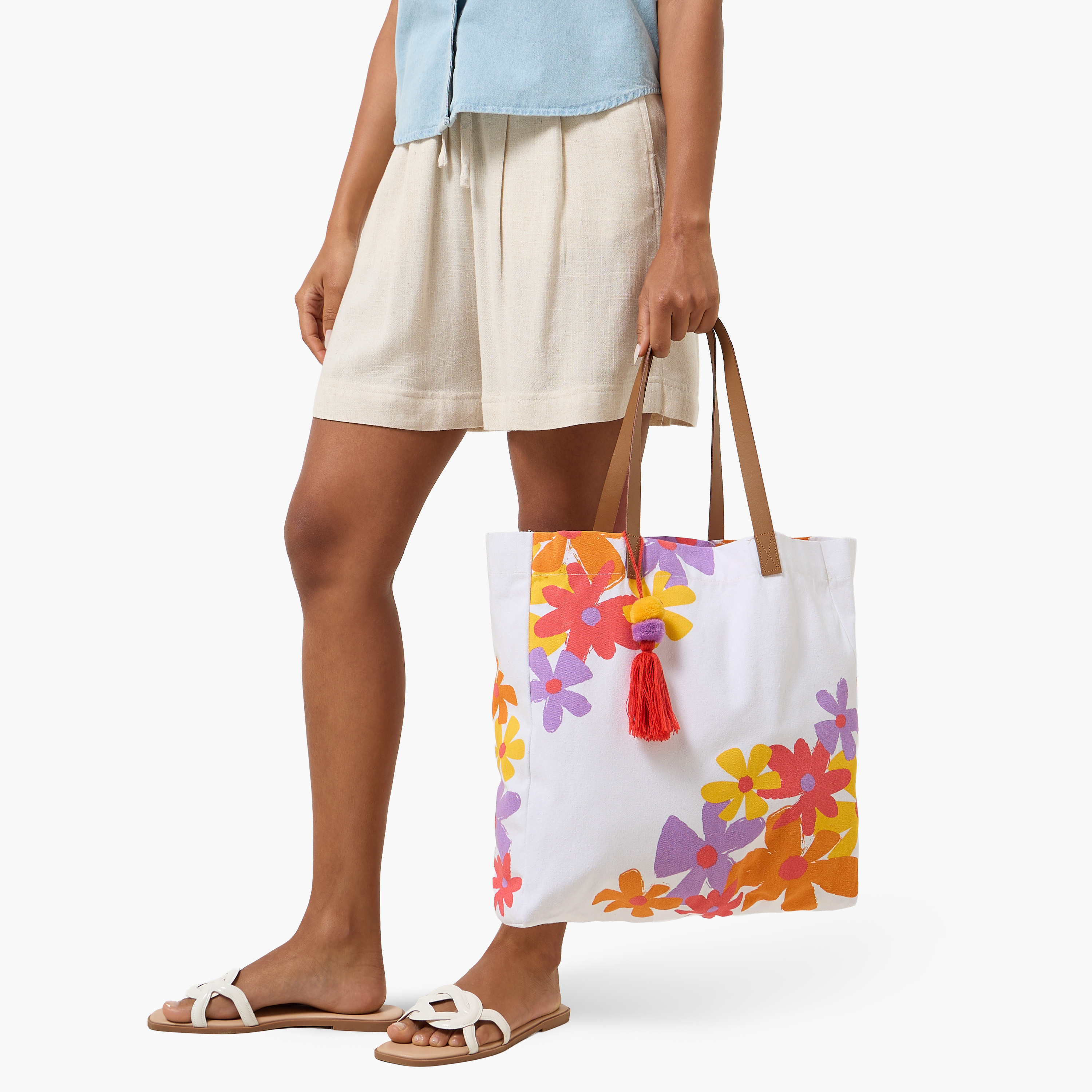 Floral Print Tote Bag with Double Handle-women-bagsandwallets-handbags-image-2