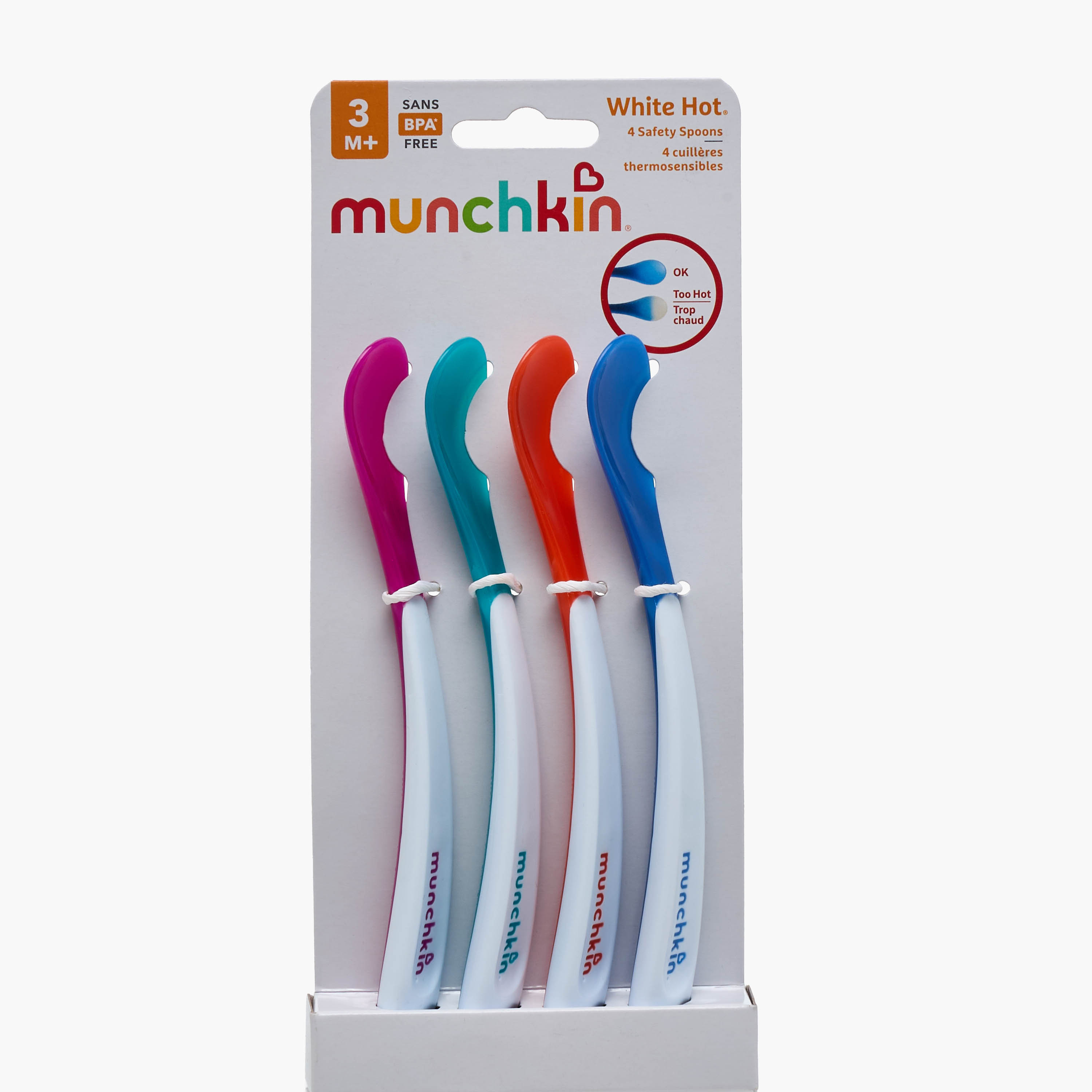 Pack of 4 Munchkin White Hot Safety Spoons-baby-feeding-mealtimeessentials-image-6