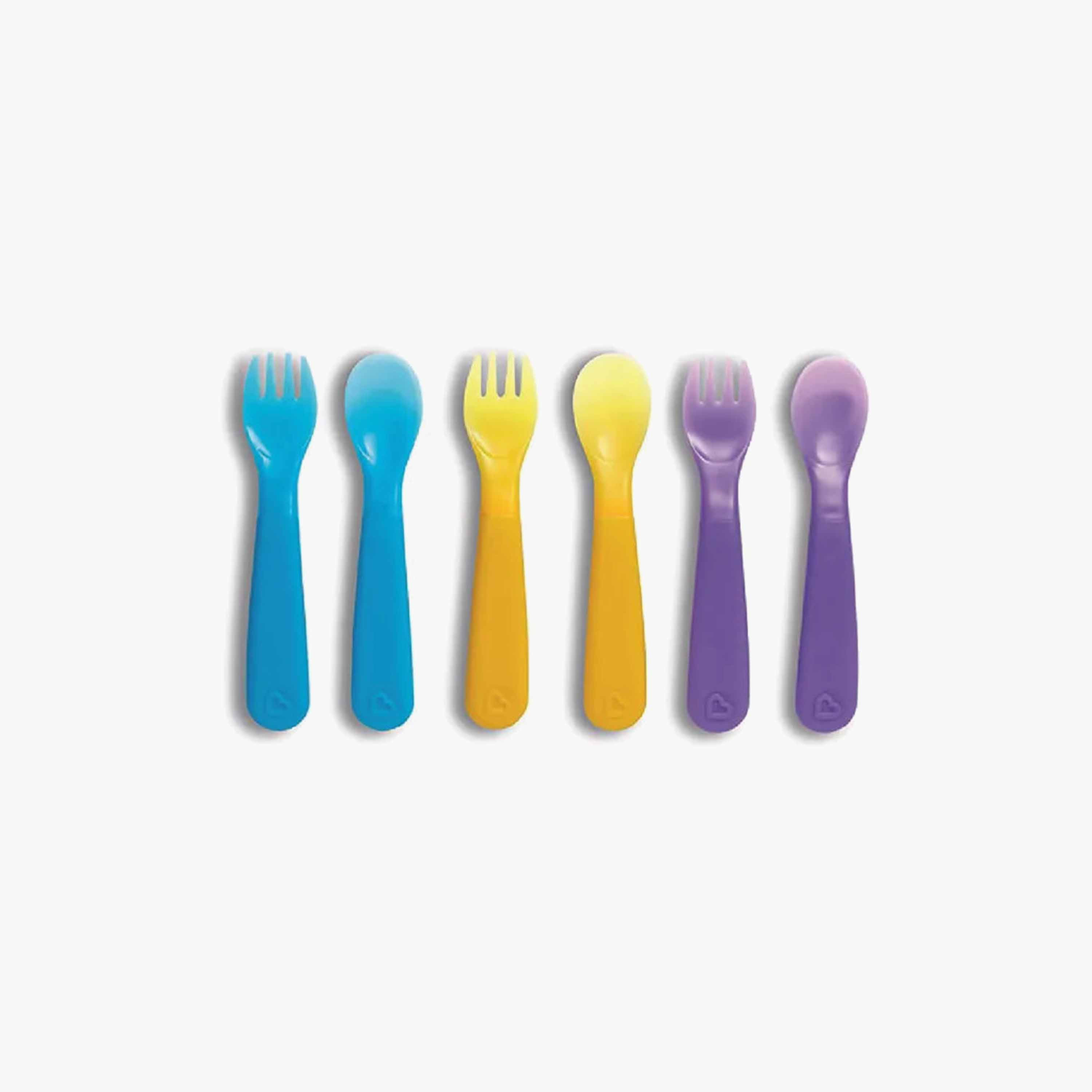Pack of 6 Munchkin Forks And Spoons, Colour Reveal Technology-baby-feeding-mealtimeessentials-image-1