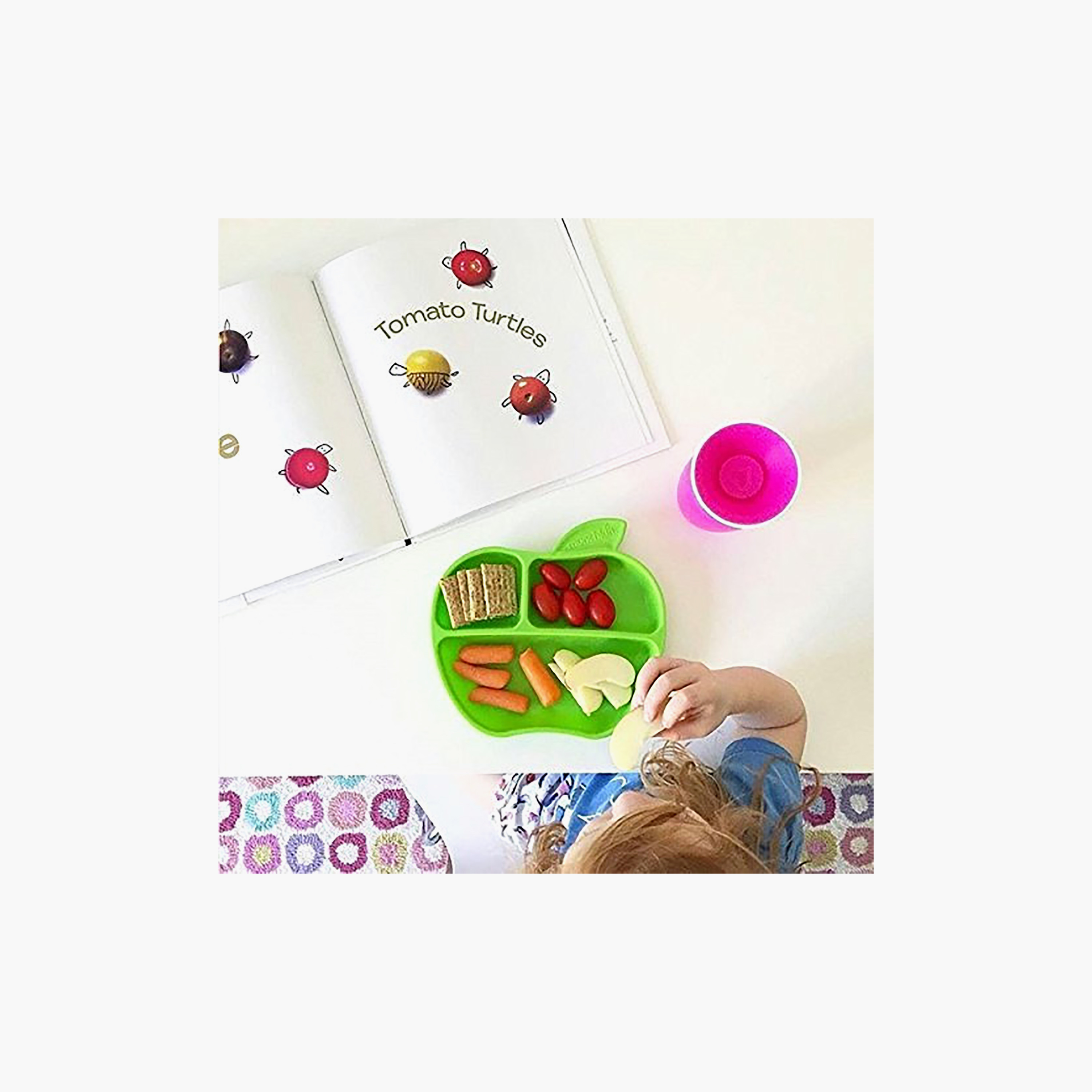 Pack of 3 Munchkin Divided Plate, Apple Shape-baby-feeding-mealtimeessentials-image-11