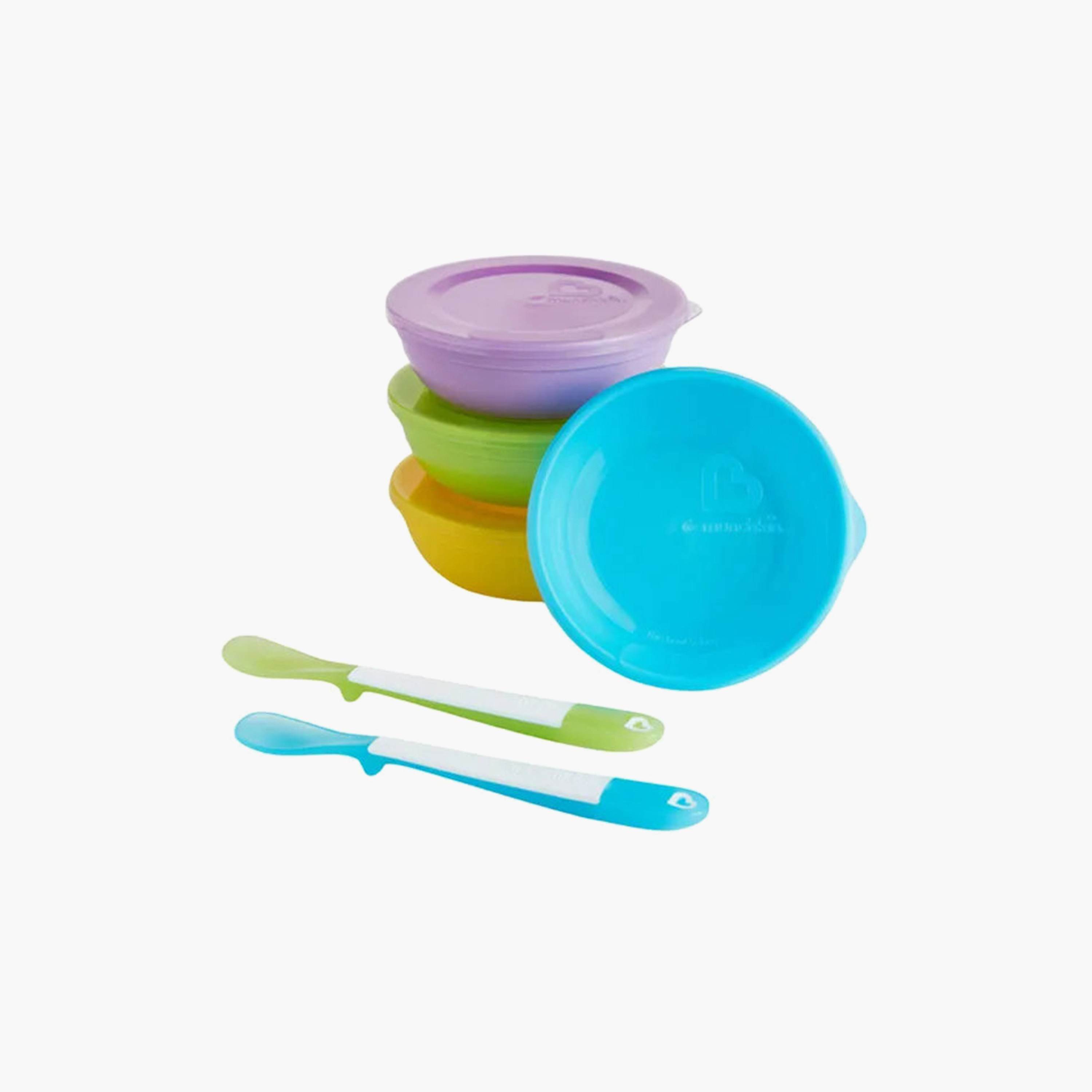 Set of 10 Munchkin Love-A-Bowls with Lids and Spoons, BPA-Free-baby-feeding-mealtimeessentials-image-1