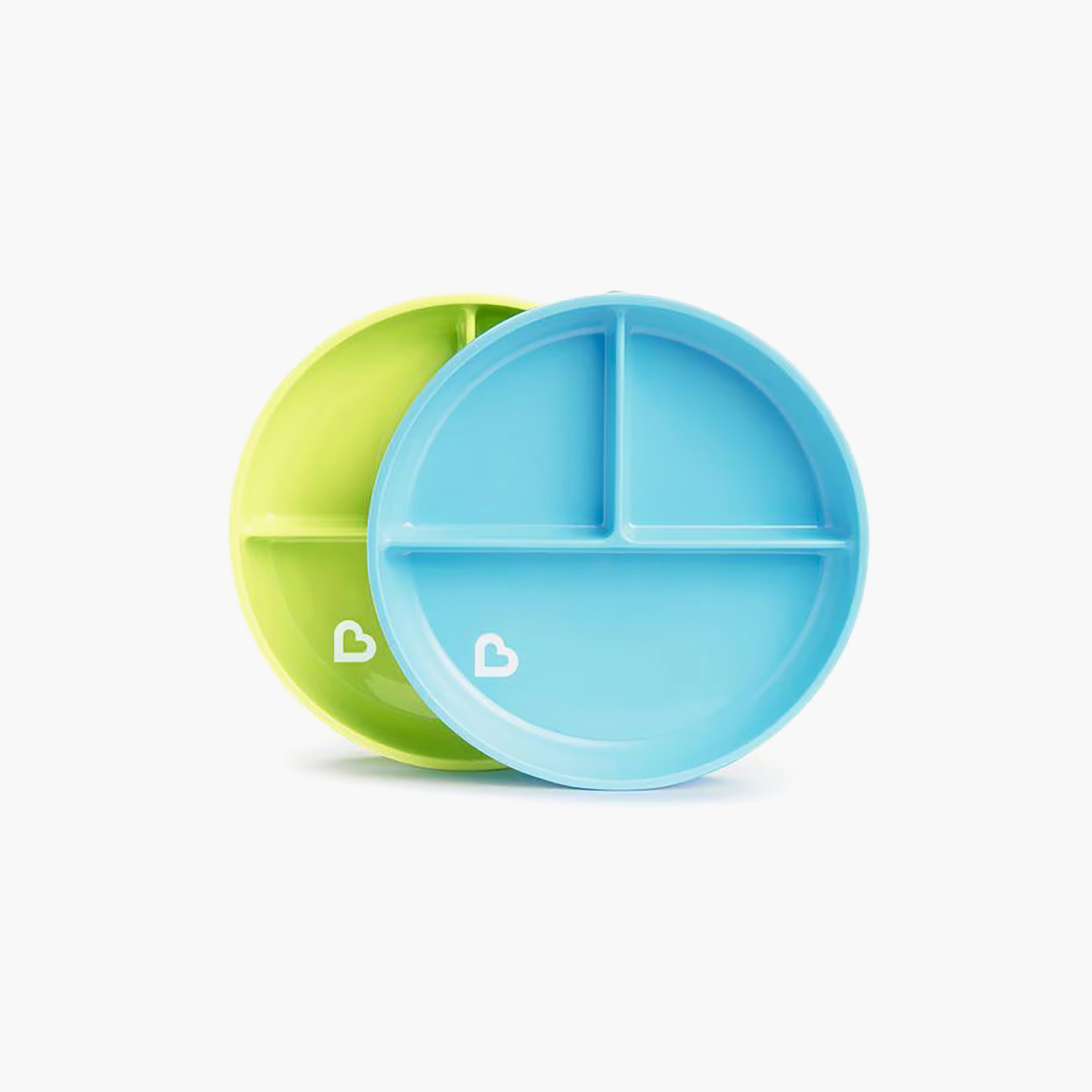 Pack of 2 Munchkin Section Plate, BPA-Free-baby-feeding-mealtimeessentials-image-1