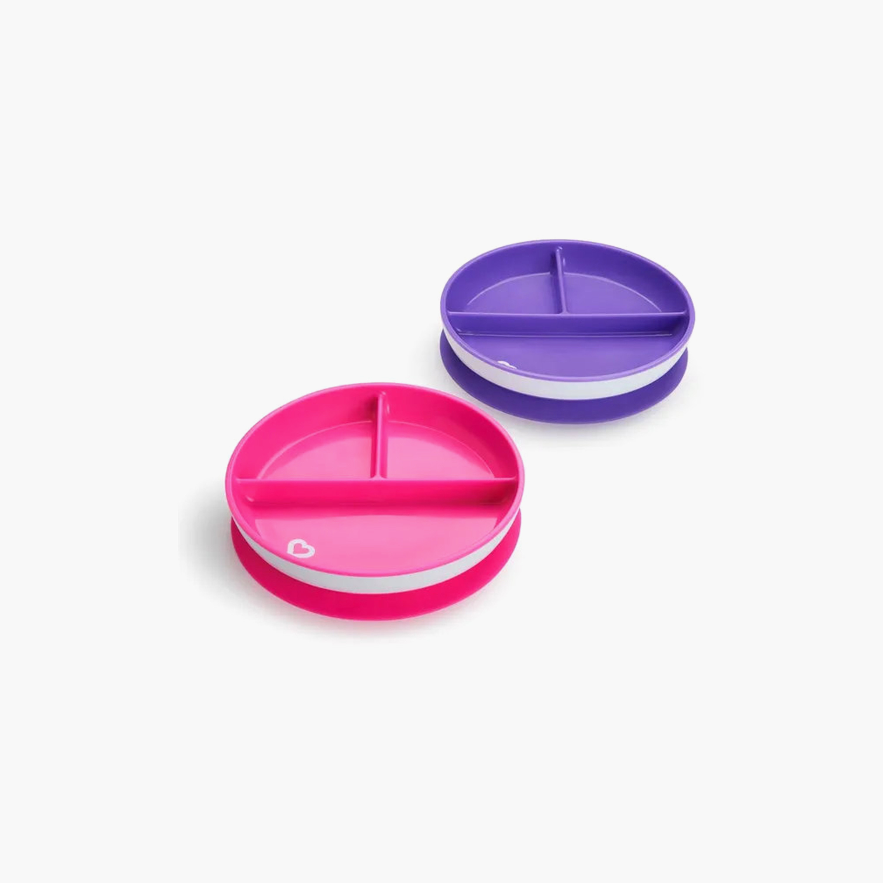 Pack of 2 Munchkin Section Plates, Suction Base-baby-feeding-mealtimeessentials-image-2