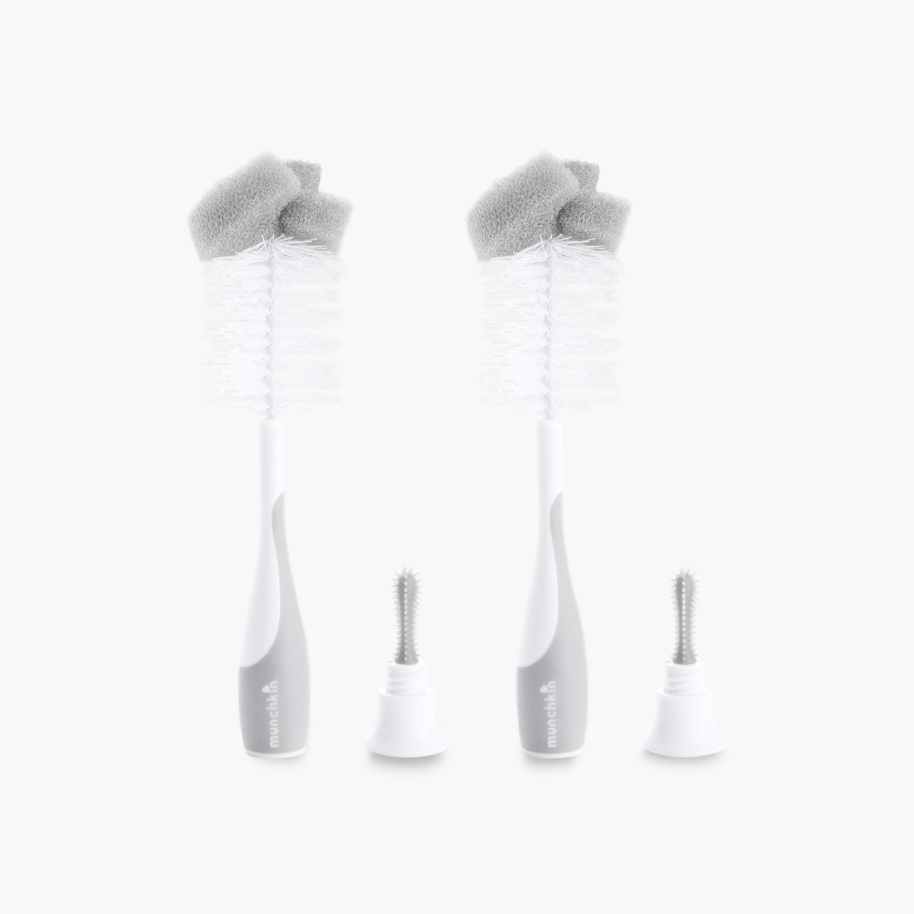 Pack of 2 Munchkin Sponge Bottle Brush with Suction Base-baby-feeding-accessories-image-1