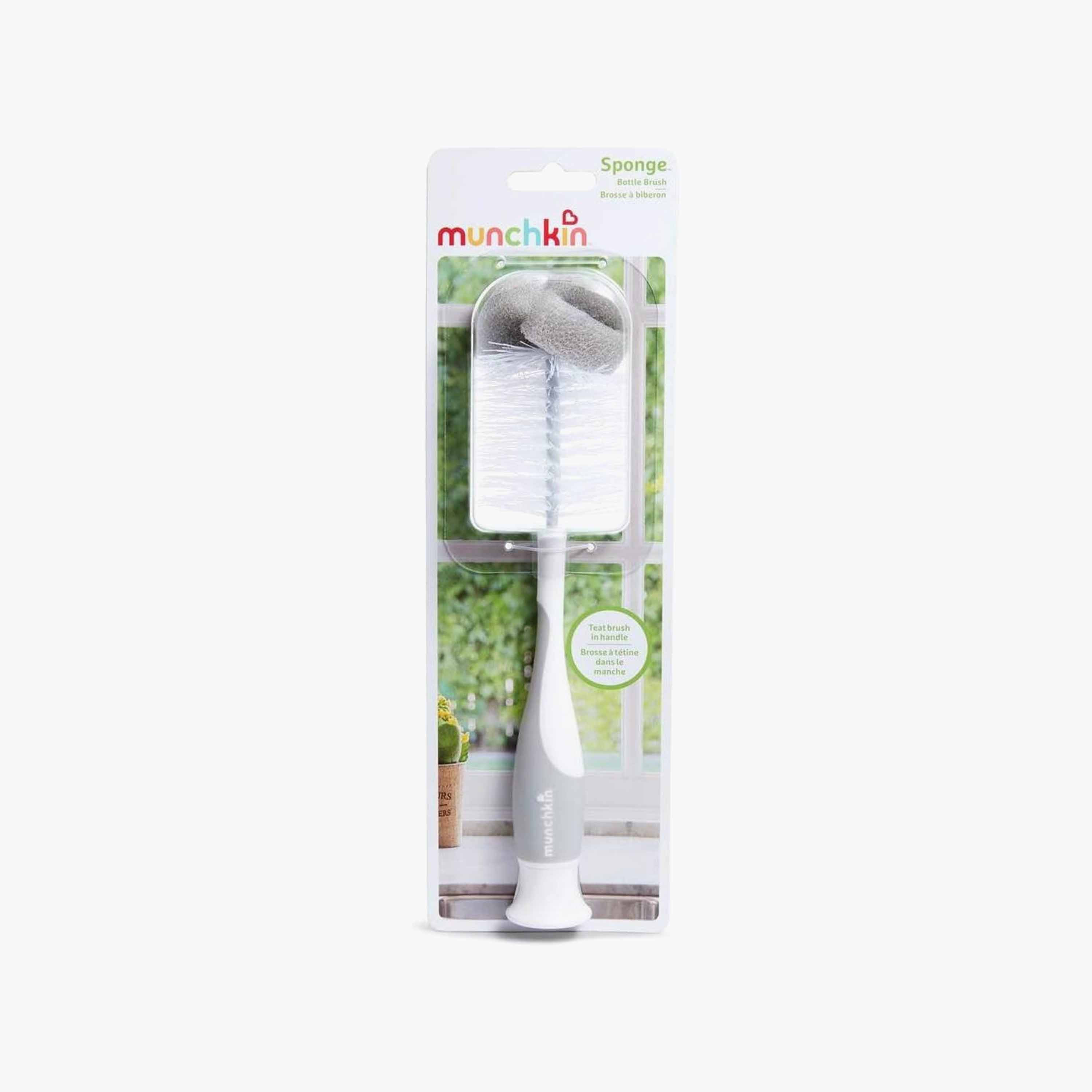 Pack of 2 Munchkin Sponge Bottle Brush with Suction Base-baby-feeding-accessories-image-2