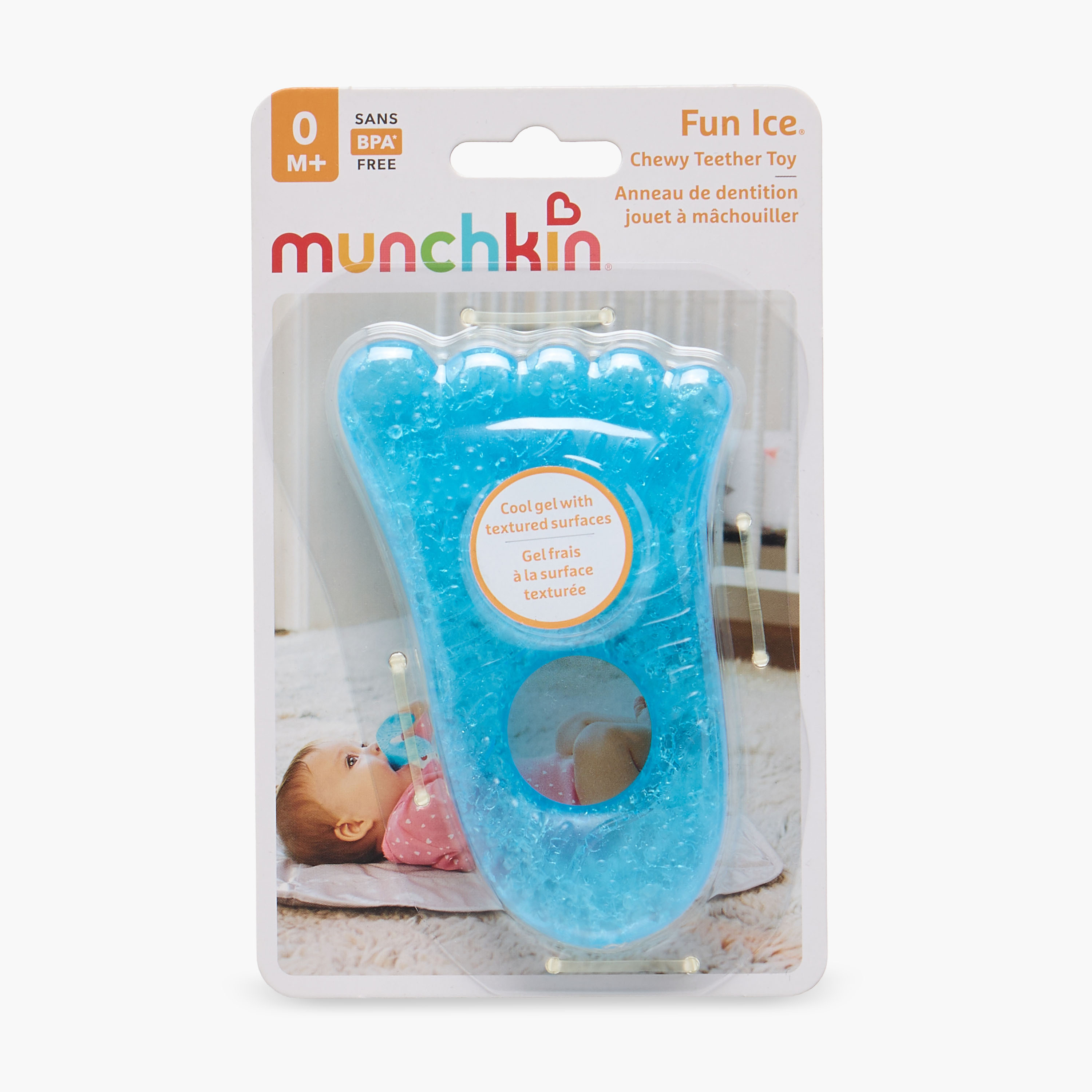 Munchkin Fun Ice Chewy Foot Shaped Teether-baby-feeding-teethers-image-4