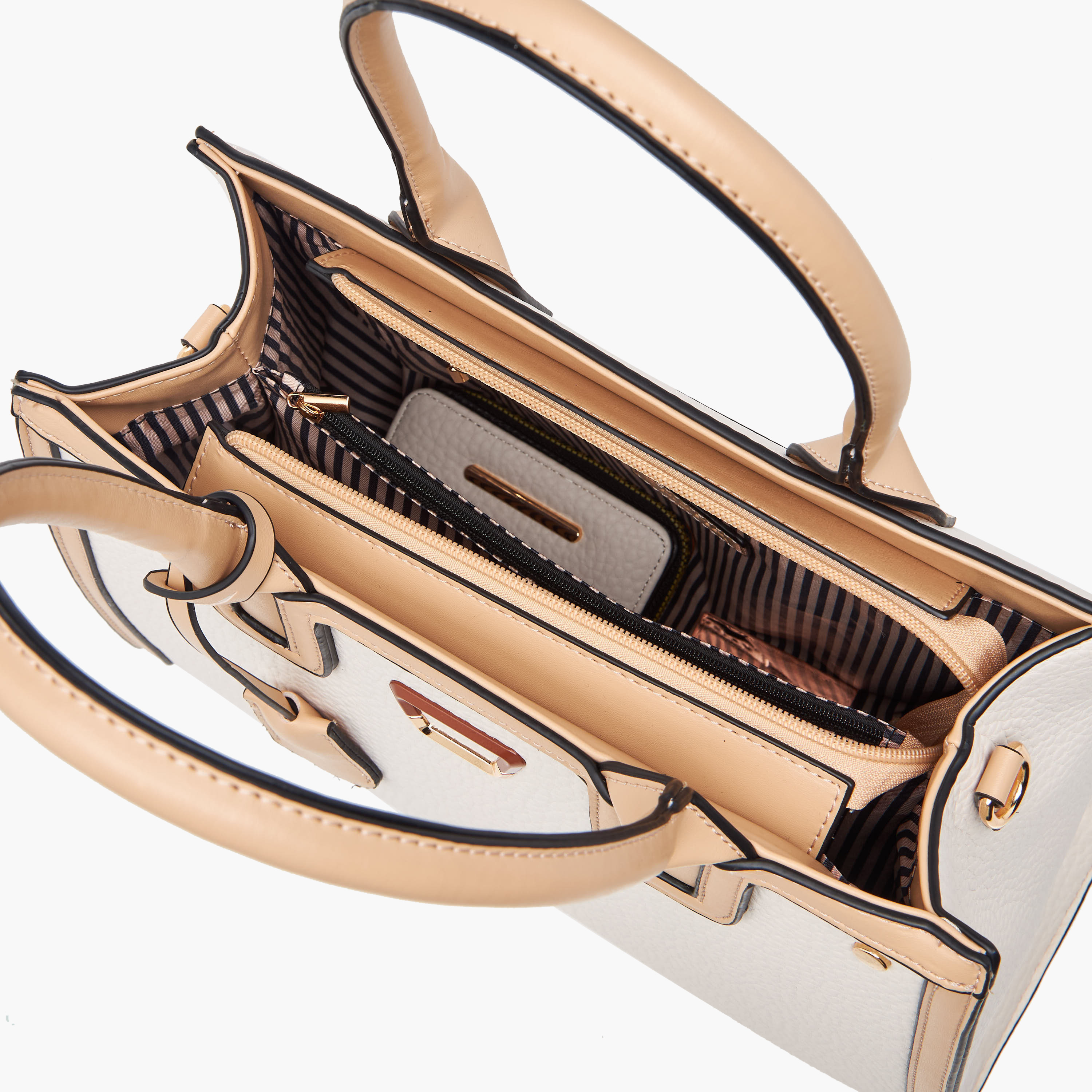 شنطة توتي بارزة الملمس مع شنطة كروس بودي ومحفظة بسحاب من ساشا-women-bagsandwallets-handbags-image-11