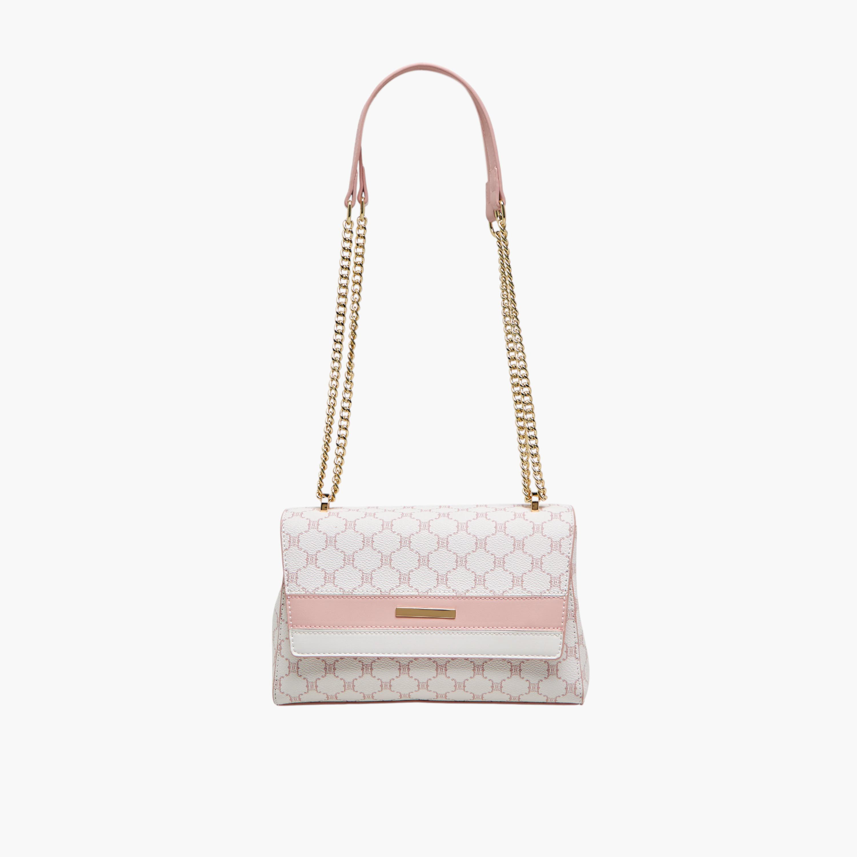 Sasha Kodes Printed Crossbody Bag with Chain Strap-women-bagsandwallets-handbags-image-1