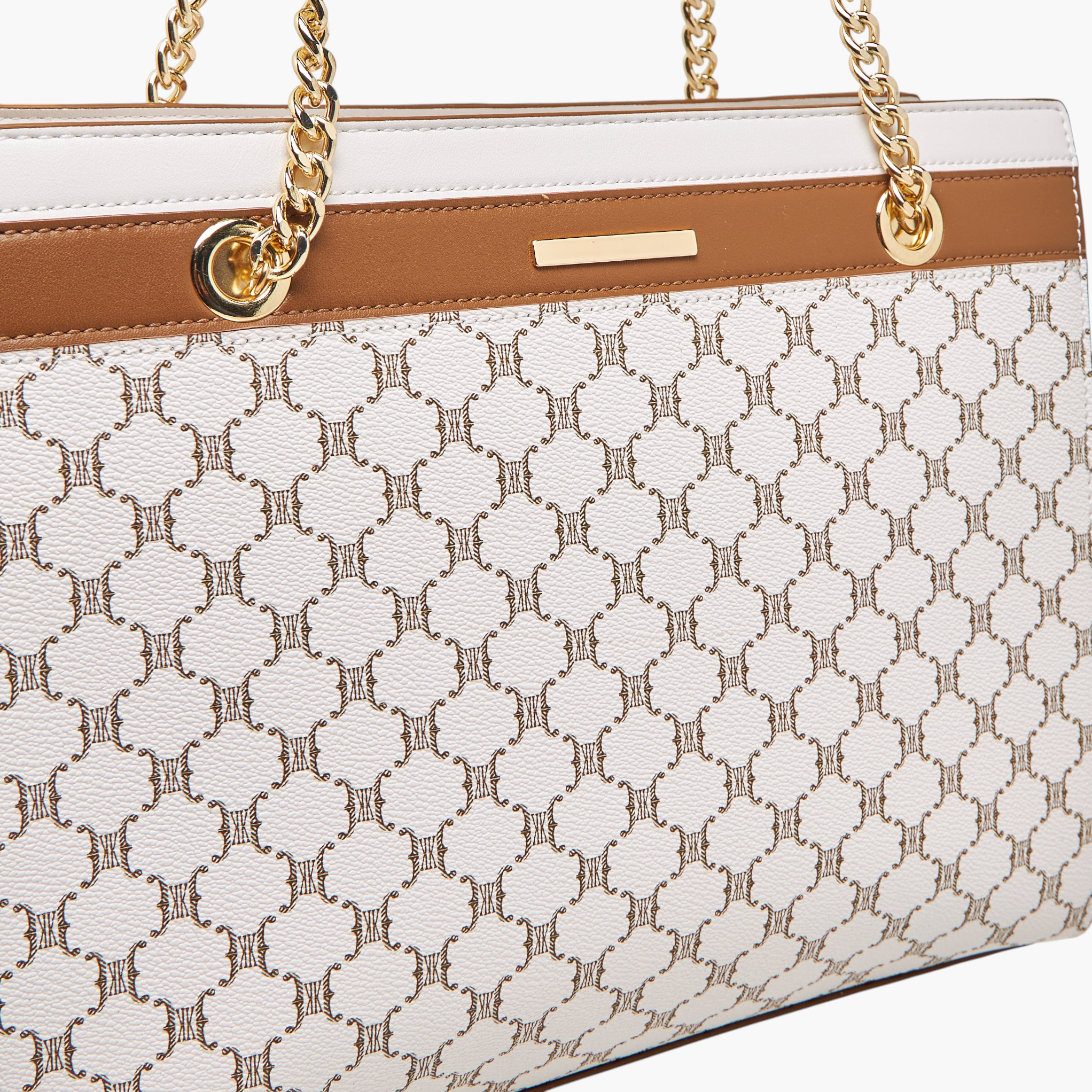 Sasha Kodes Monogram Print Tote Bag with Double Handles-women-bagsandwallets-handbags-image-5