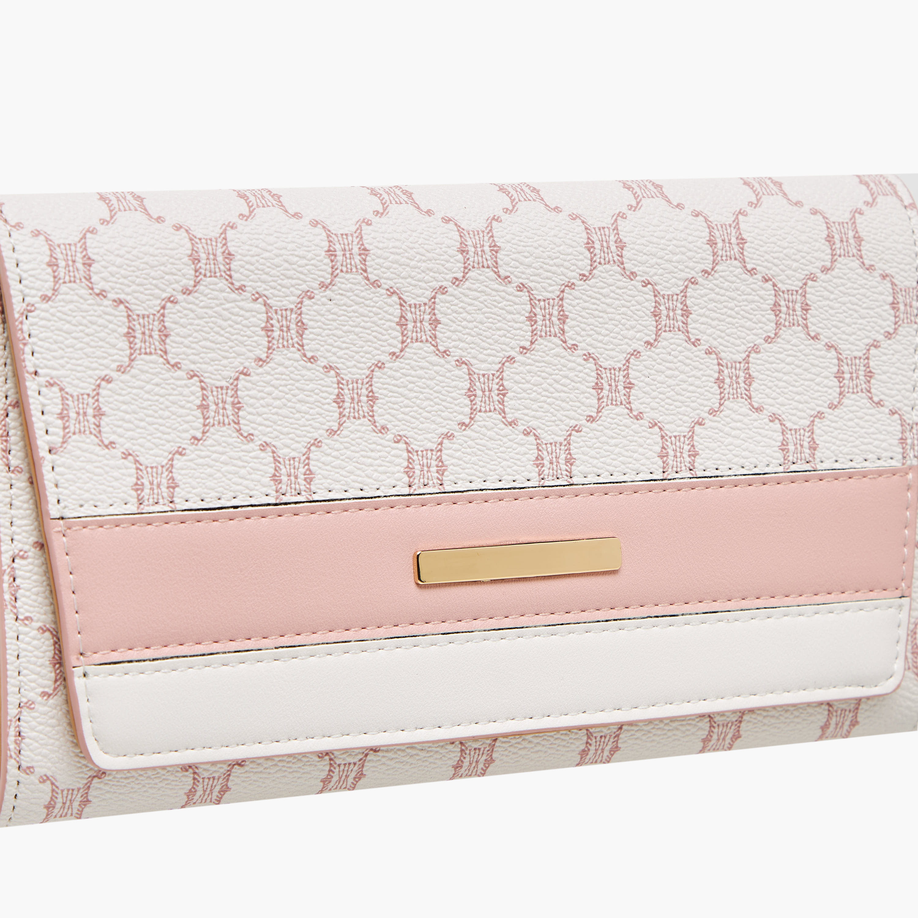 Sasha Kodes Monogram Print Crossbody Bag with Chain Strap-women-bagsandwallets-handbags-image-5