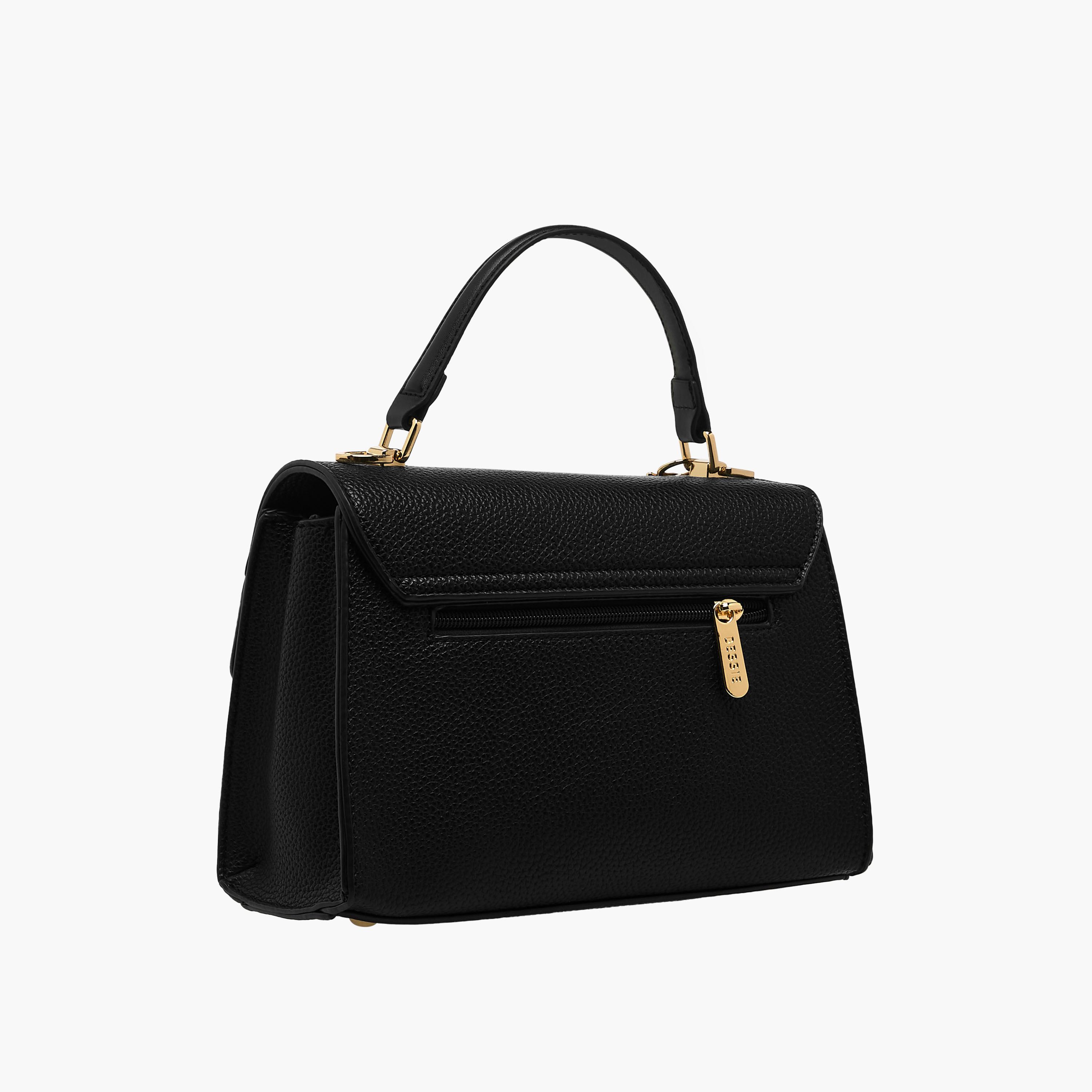 Bessie London Textured Crossbody Bag with Charm Detail-women-bagsandwallets-handbags-image-4
