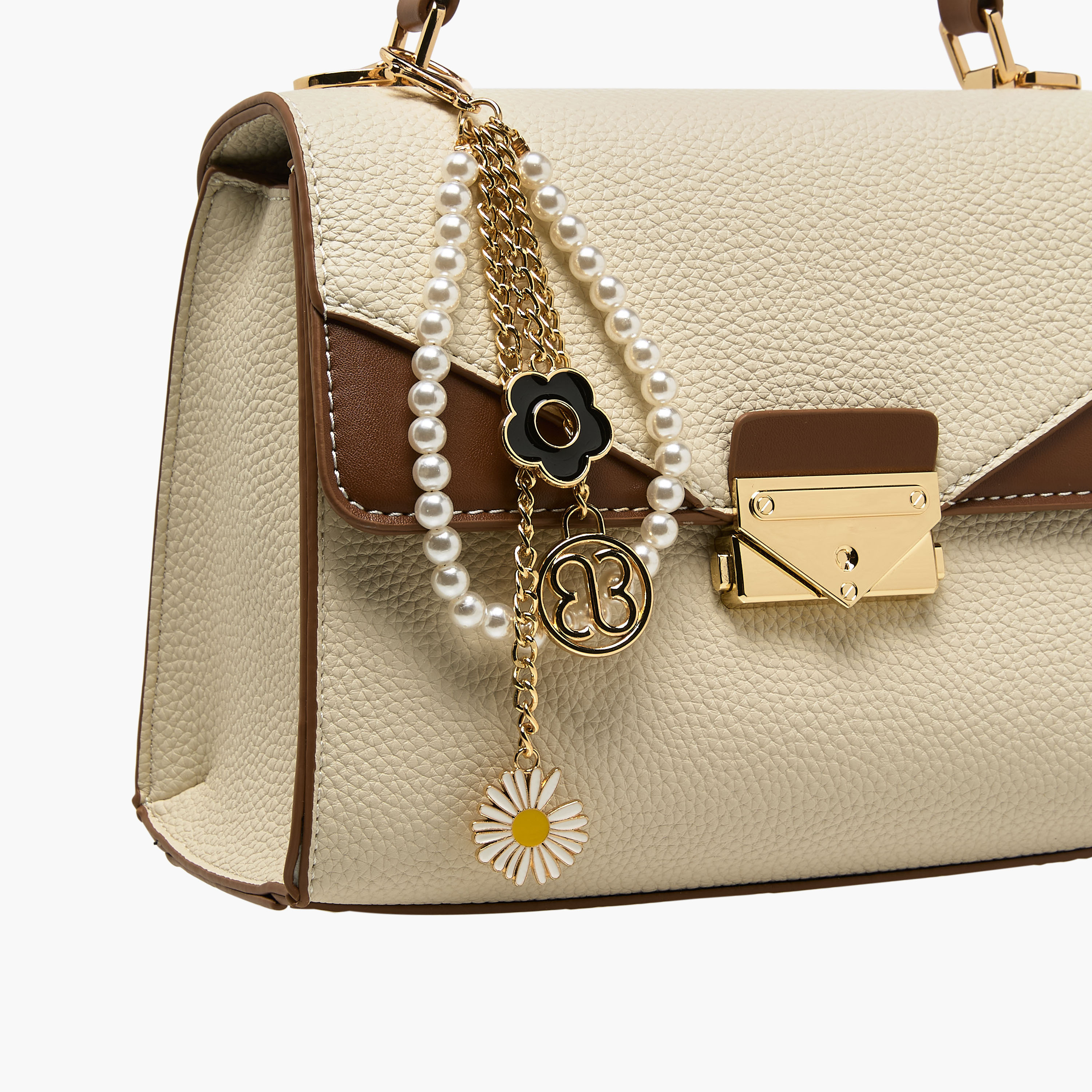 Bessie London Textured Crossbody Bag with Charm Detail-women-bagsandwallets-handbags-image-5