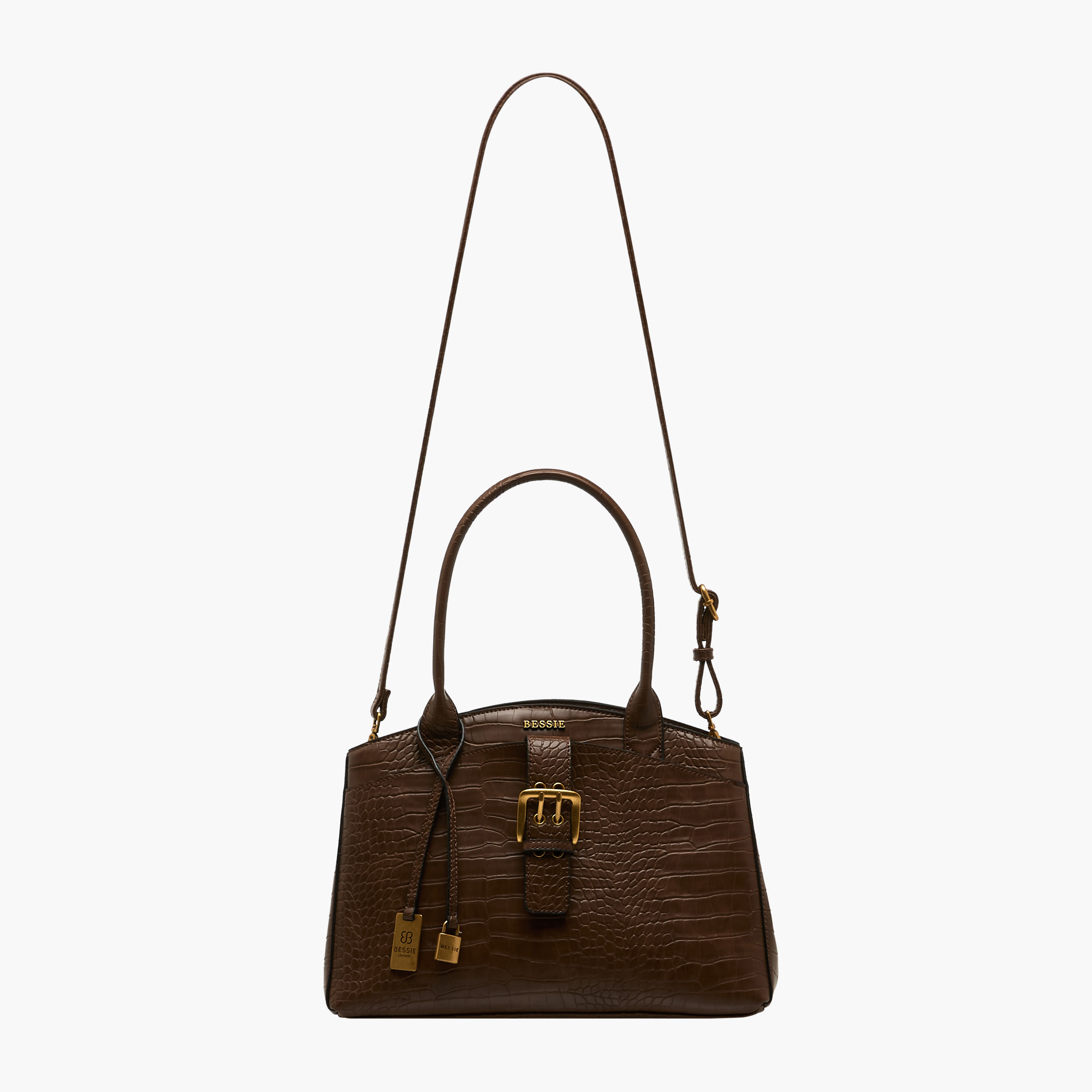 Bessie London Textured Tote Bag with Detachable Strap-women-bagsandwallets-handbags-image-3