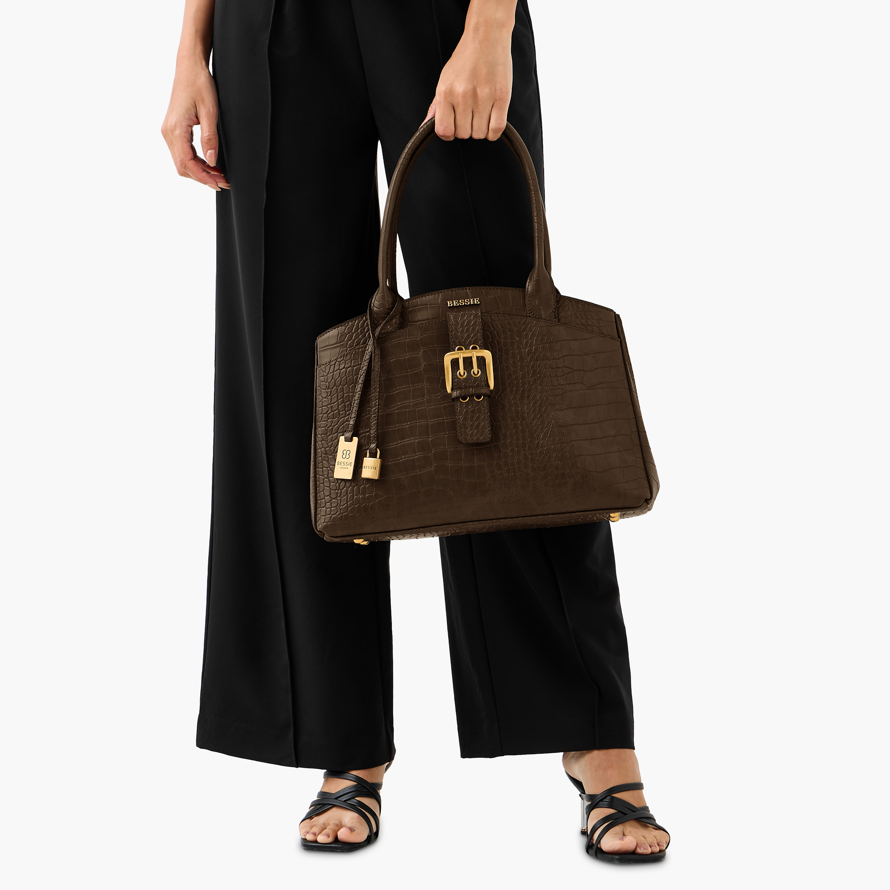Bessie London Textured Tote Bag with Detachable Strap-women-bagsandwallets-handbags-image-8