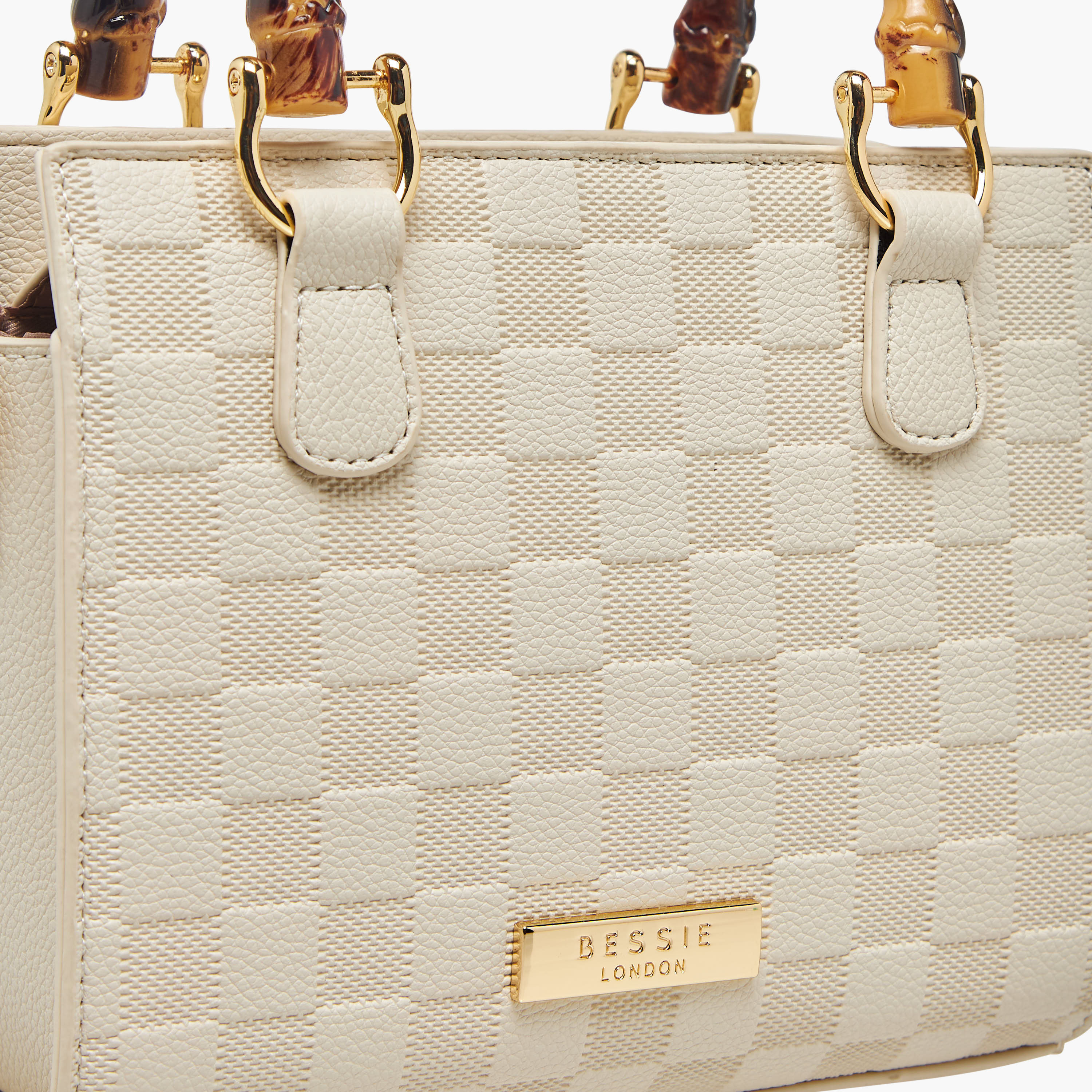 Bessie London Textured Tote Bag with Detachable Strap-women-bagsandwallets-handbags-image-5