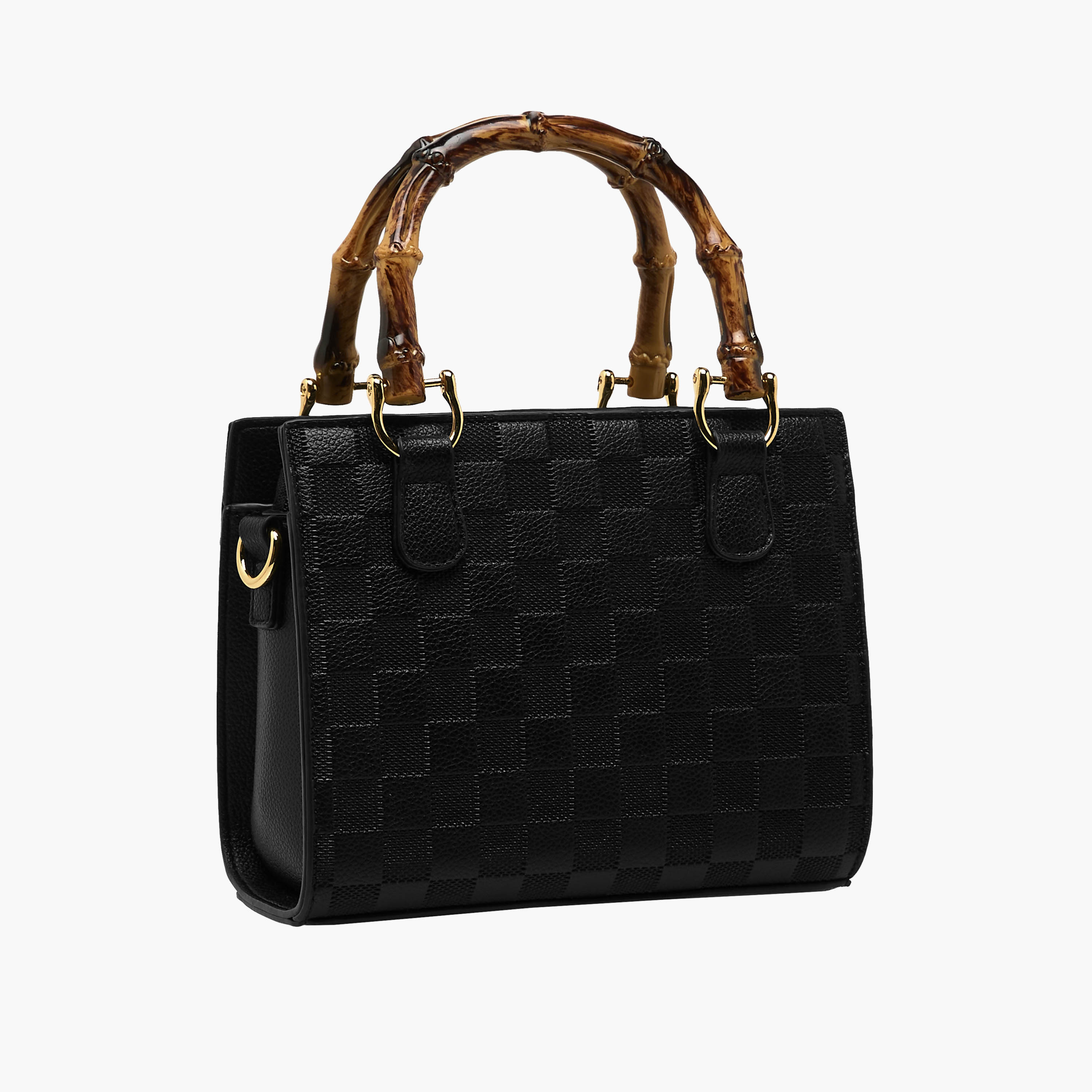 Bessie London Textured Tote Bag with Detachable Strap-women-bagsandwallets-handbags-image-4