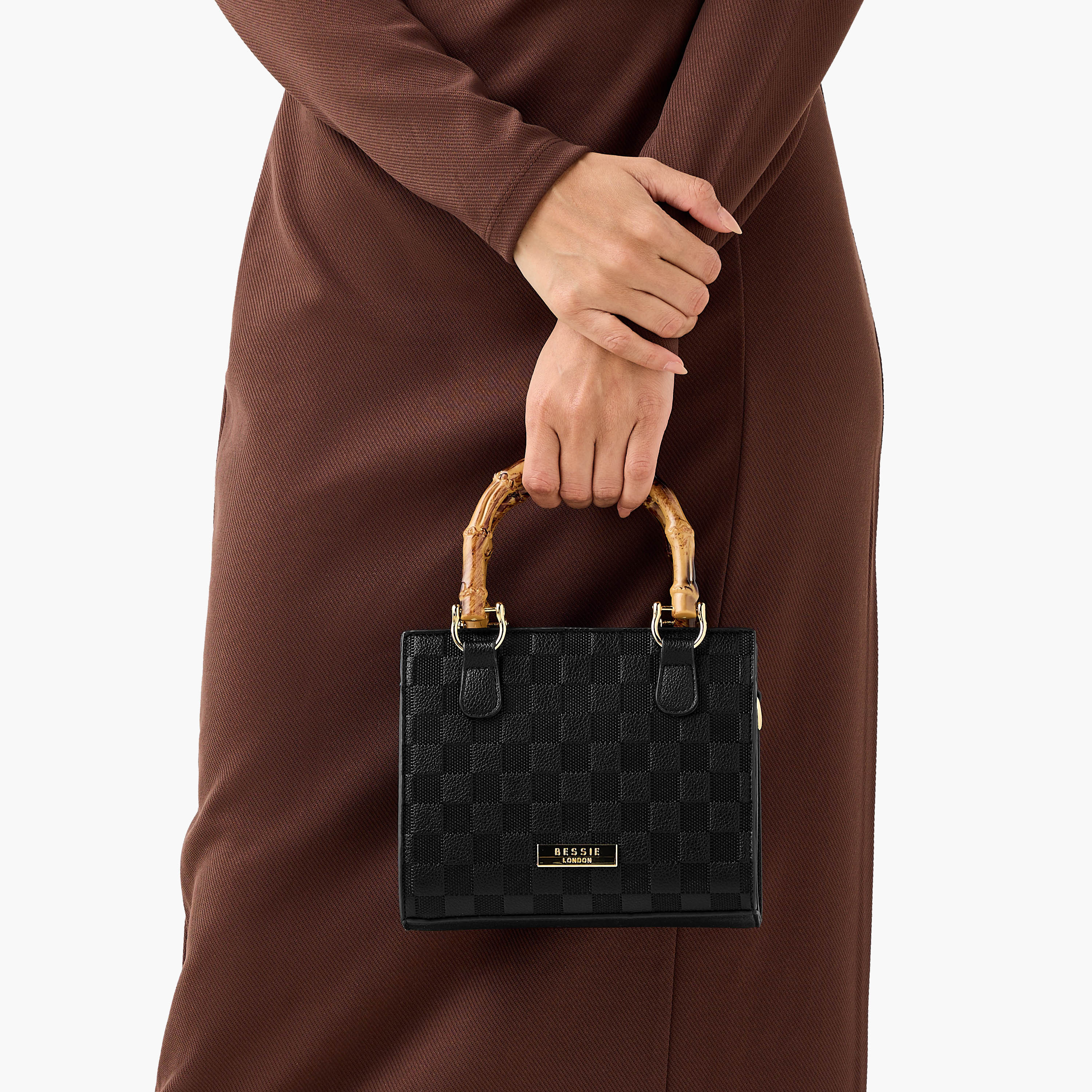 Bessie London Textured Tote Bag with Detachable Strap-women-bagsandwallets-handbags-image-8