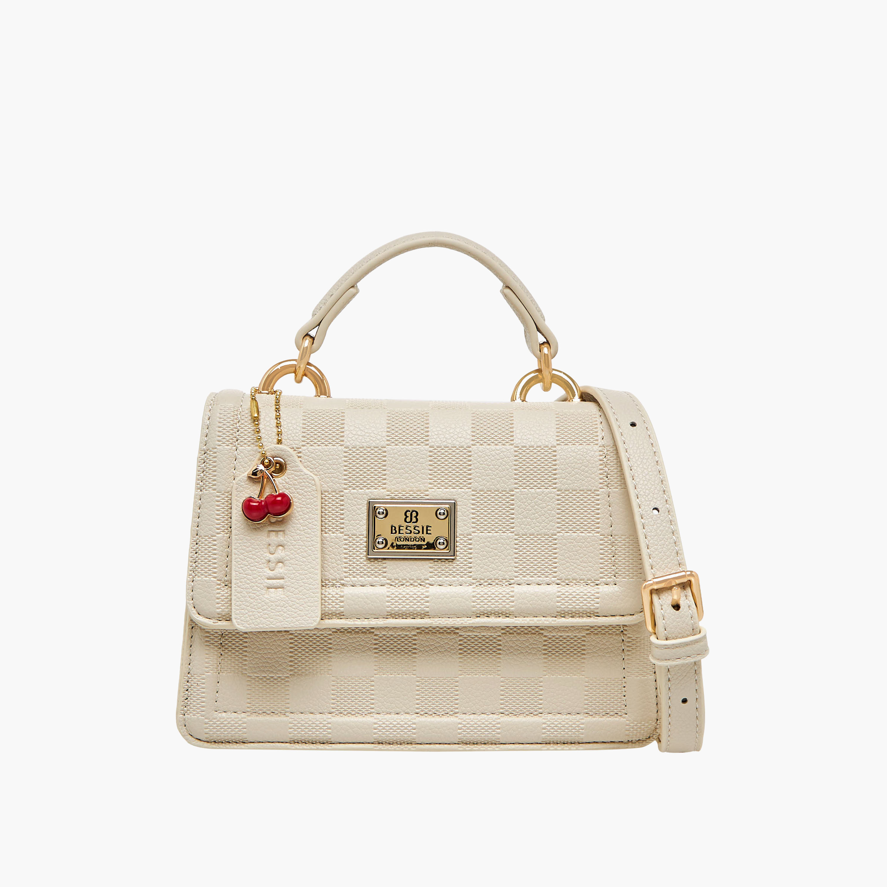 شنطة كروس بودي بارزة الملمس بحزام قابل للفصل من بيسي لندن-women-bagsandwallets-handbags-image-1
