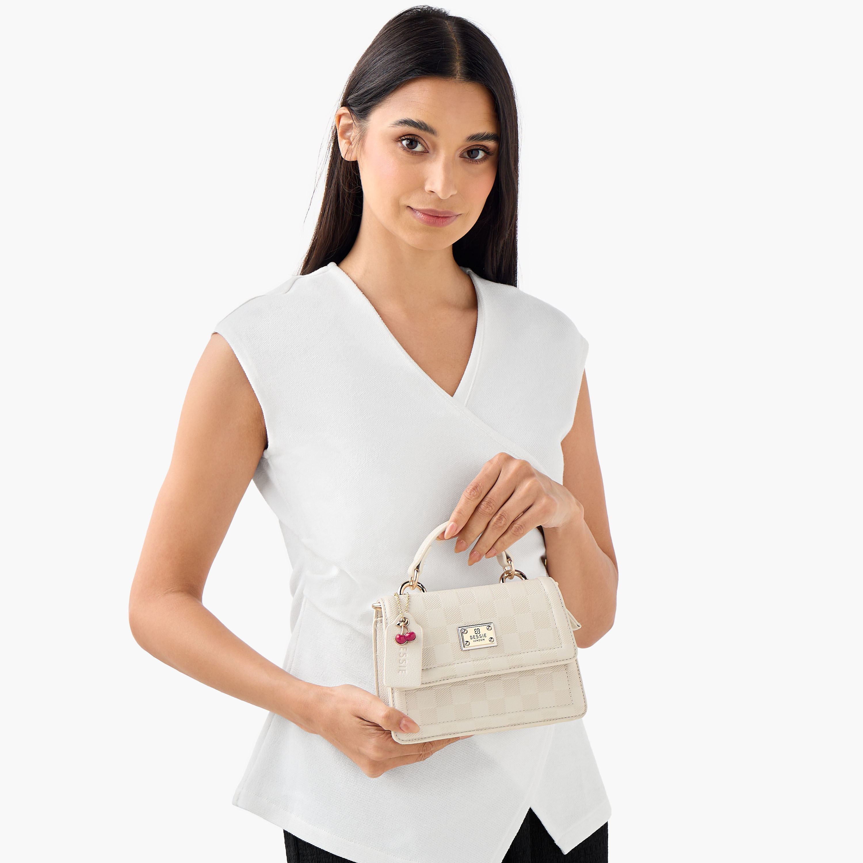 شنطة كروس بودي بارزة الملمس بحزام قابل للفصل من بيسي لندن-women-bagsandwallets-handbags-image-2