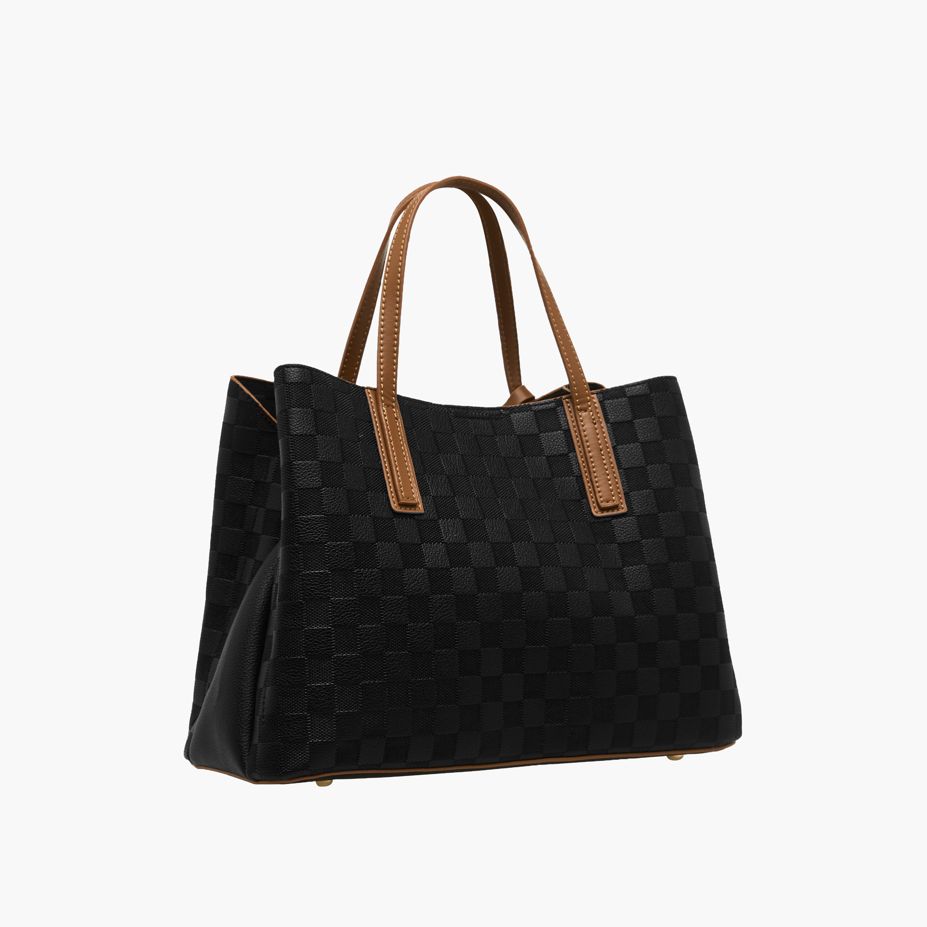 شنطة توتي بطبعات مربعات بحزام قابل للفصل من بيسي لندن-women-bagsandwallets-handbags-image-4