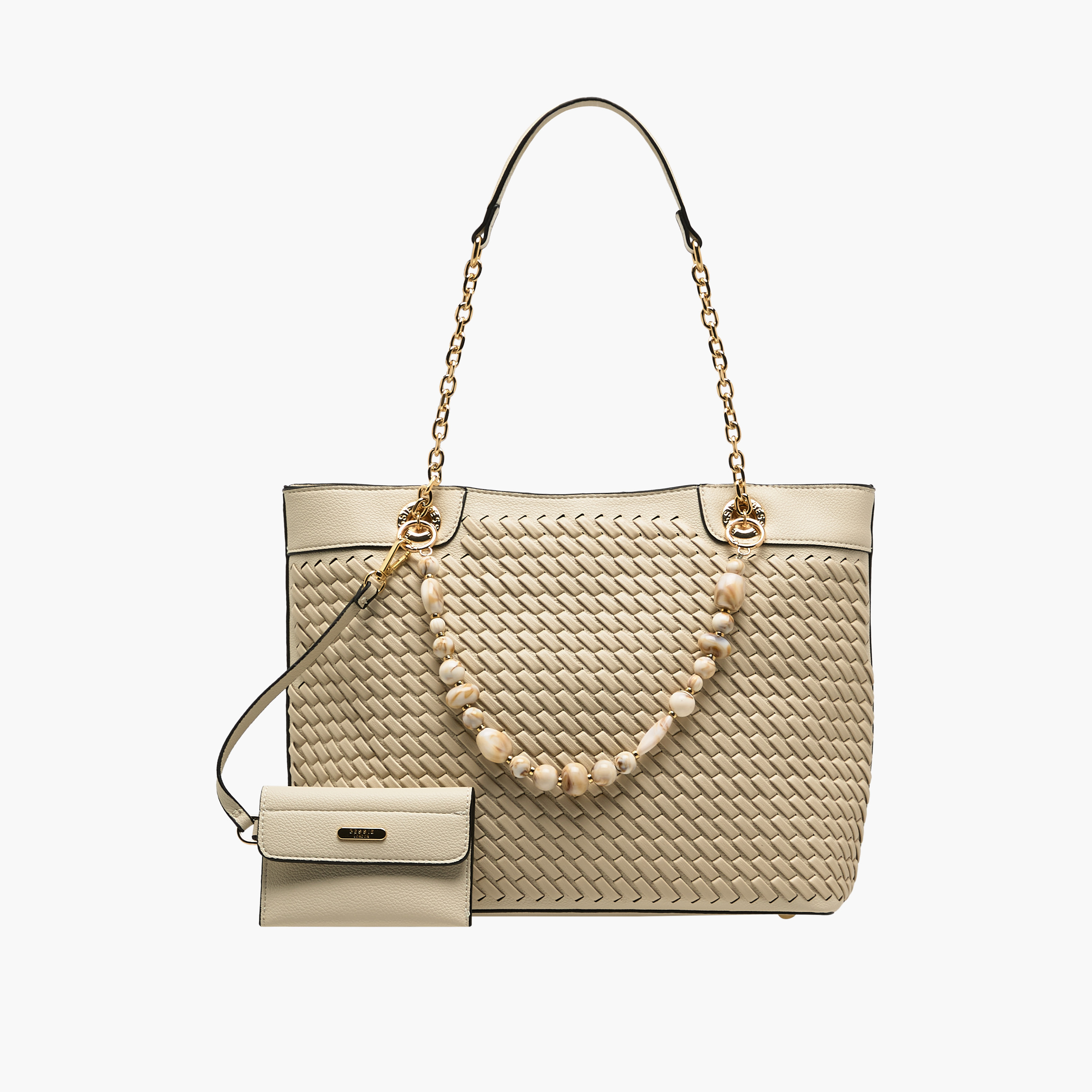 شنطة توتي بارزة الملمس مع شنطة صغيرة من بيسي لندن-women-bagsandwallets-handbags-image-1