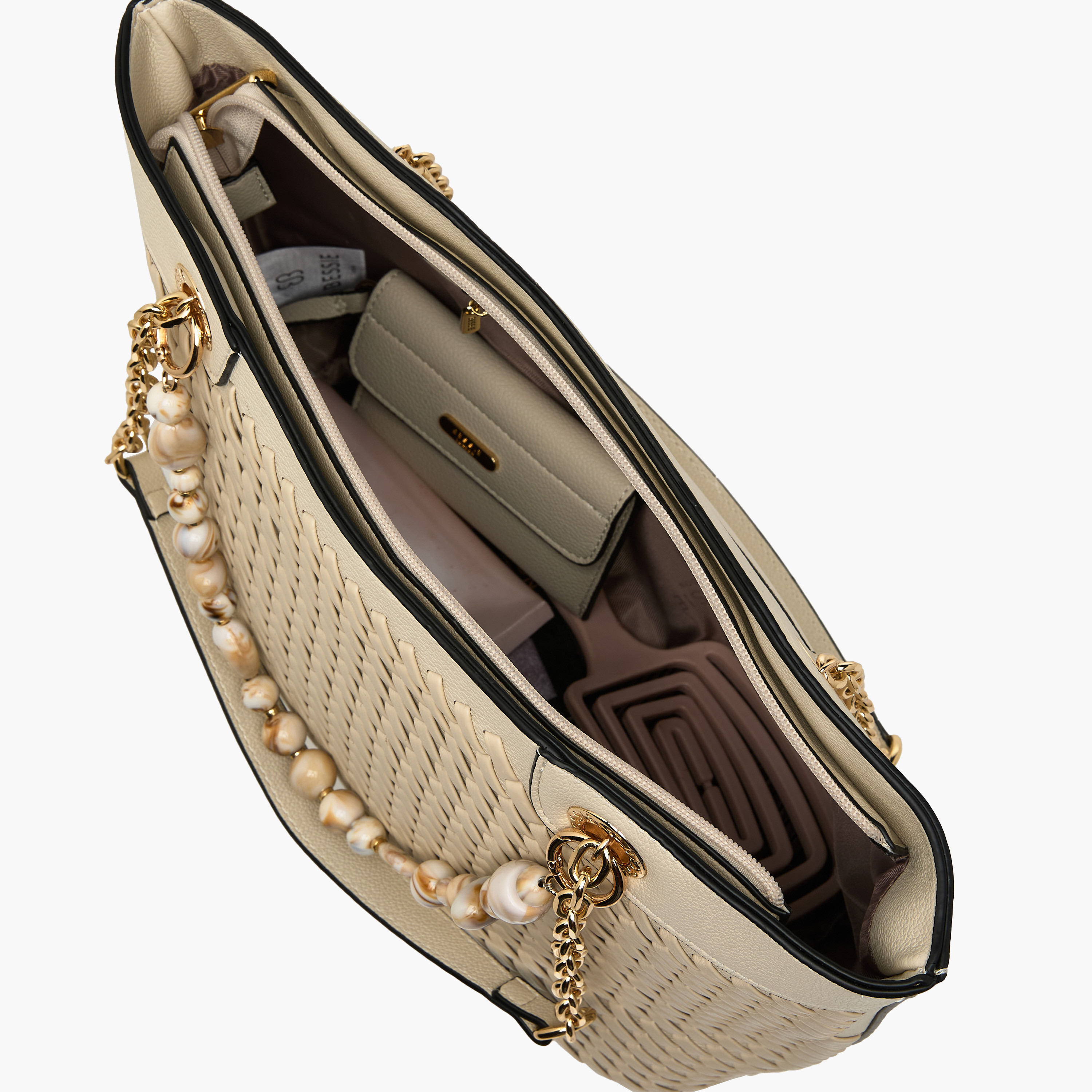 شنطة توتي بارزة الملمس مع شنطة صغيرة من بيسي لندن-women-bagsandwallets-handbags-image-10