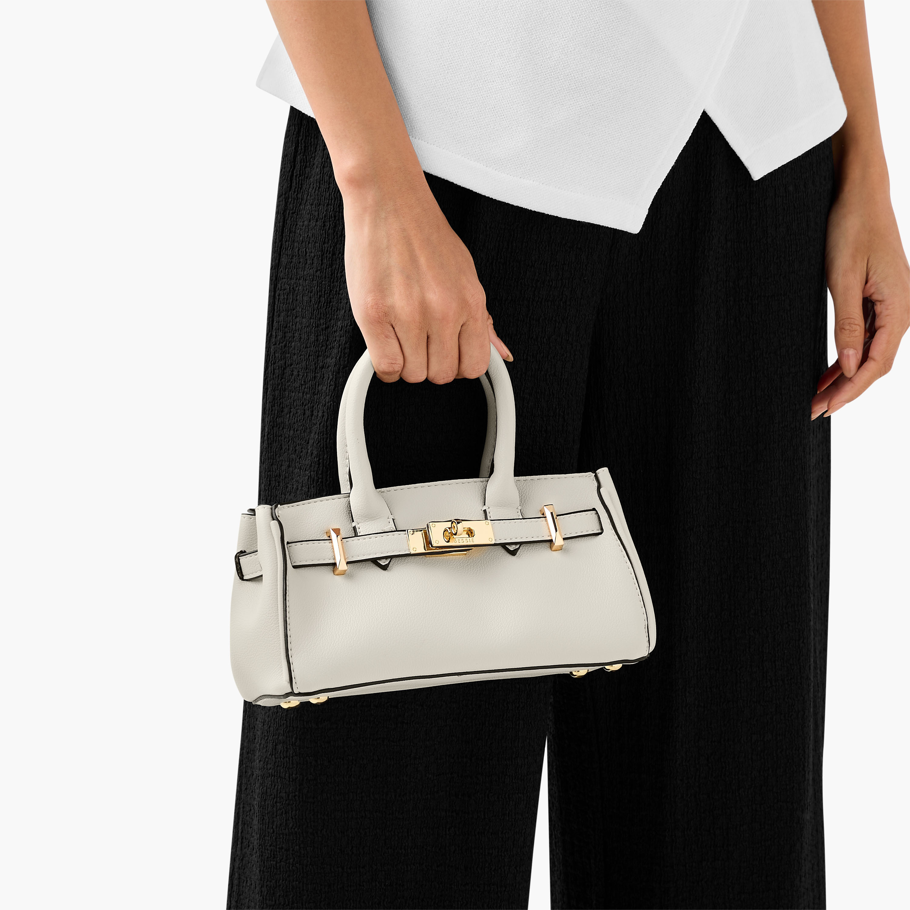 شنطة توتي بارزة الملمس بحزام سلسلة قابل للفصل من بيسي لندن-women-bagsandwallets-handbags-image-2