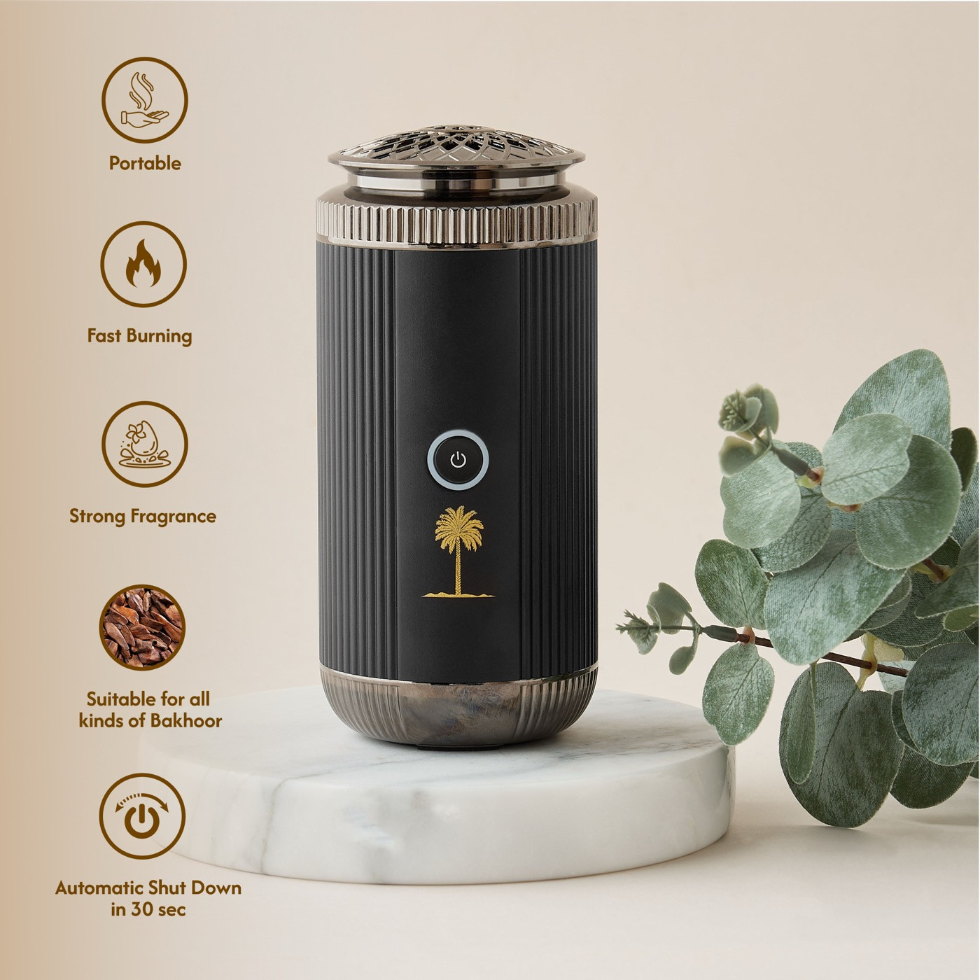 Asil Unscented Rechargeable Bakhoor Burner-household-homefragrance-burners-image-2