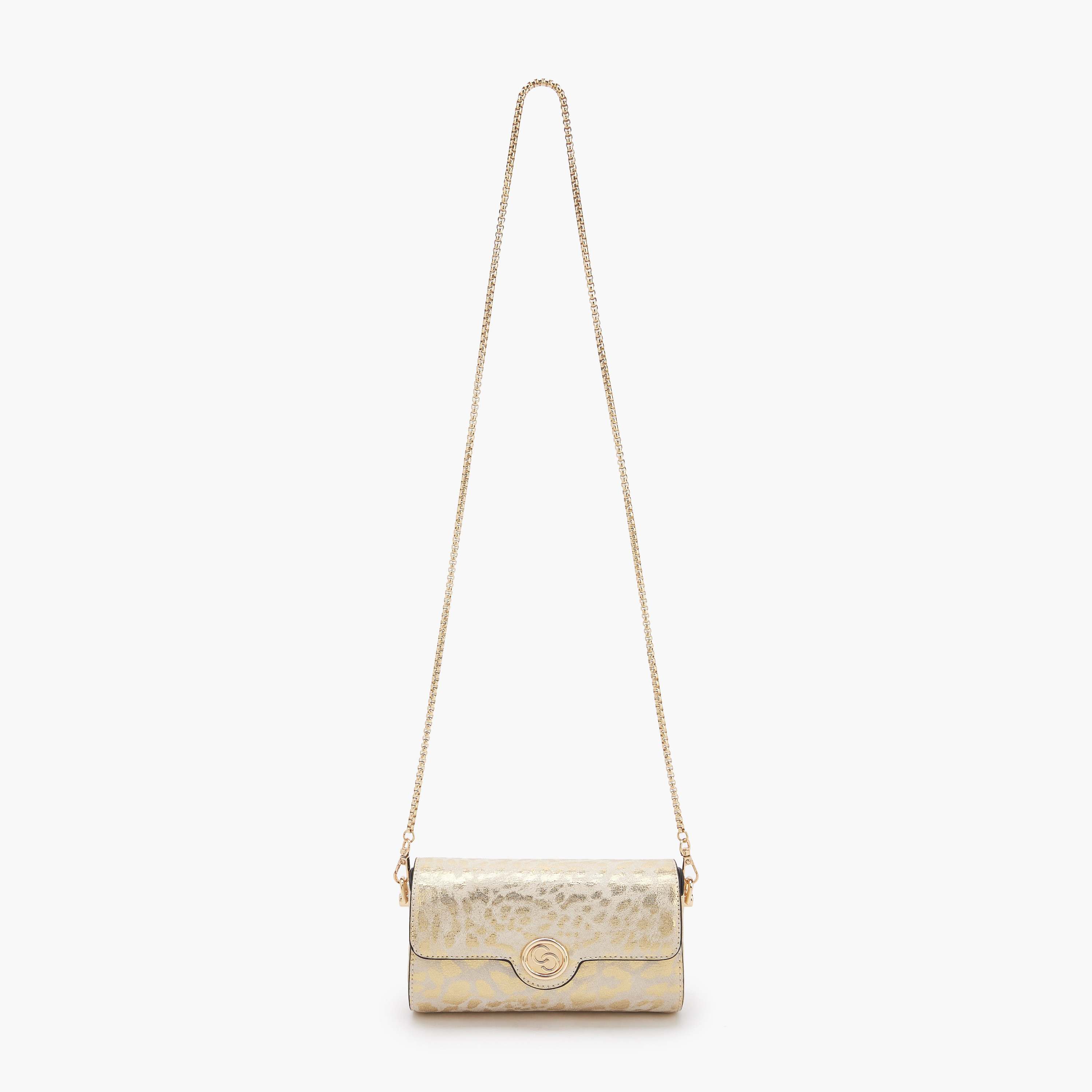 Celeste Metallic Print Crossbody Bag with Chain Strap-women-bagsandwallets-handbags-image-3