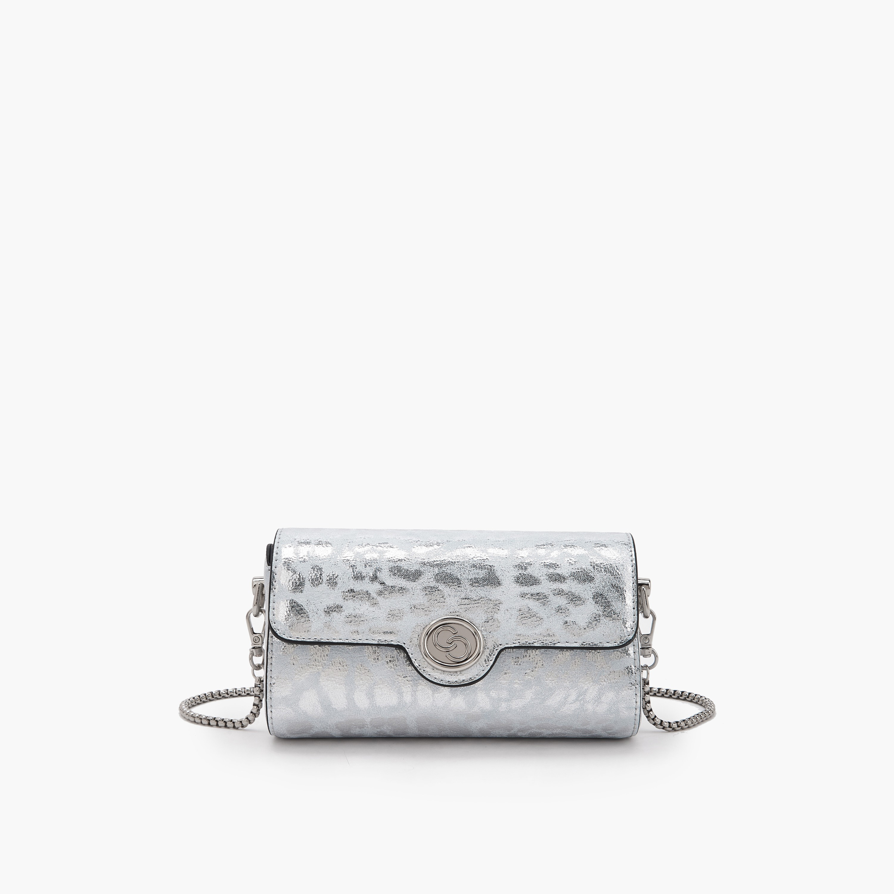 شنطة كروس بودي بطبعات ميتالك وحزام سلسلة من سيليست-women-bagsandwallets-handbags-image-1