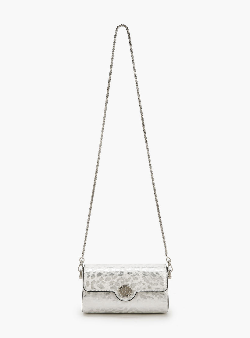 Celeste Metallic Print Crossbody Bag with Chain Strap-women-bagsandwallets-handbags-image-3