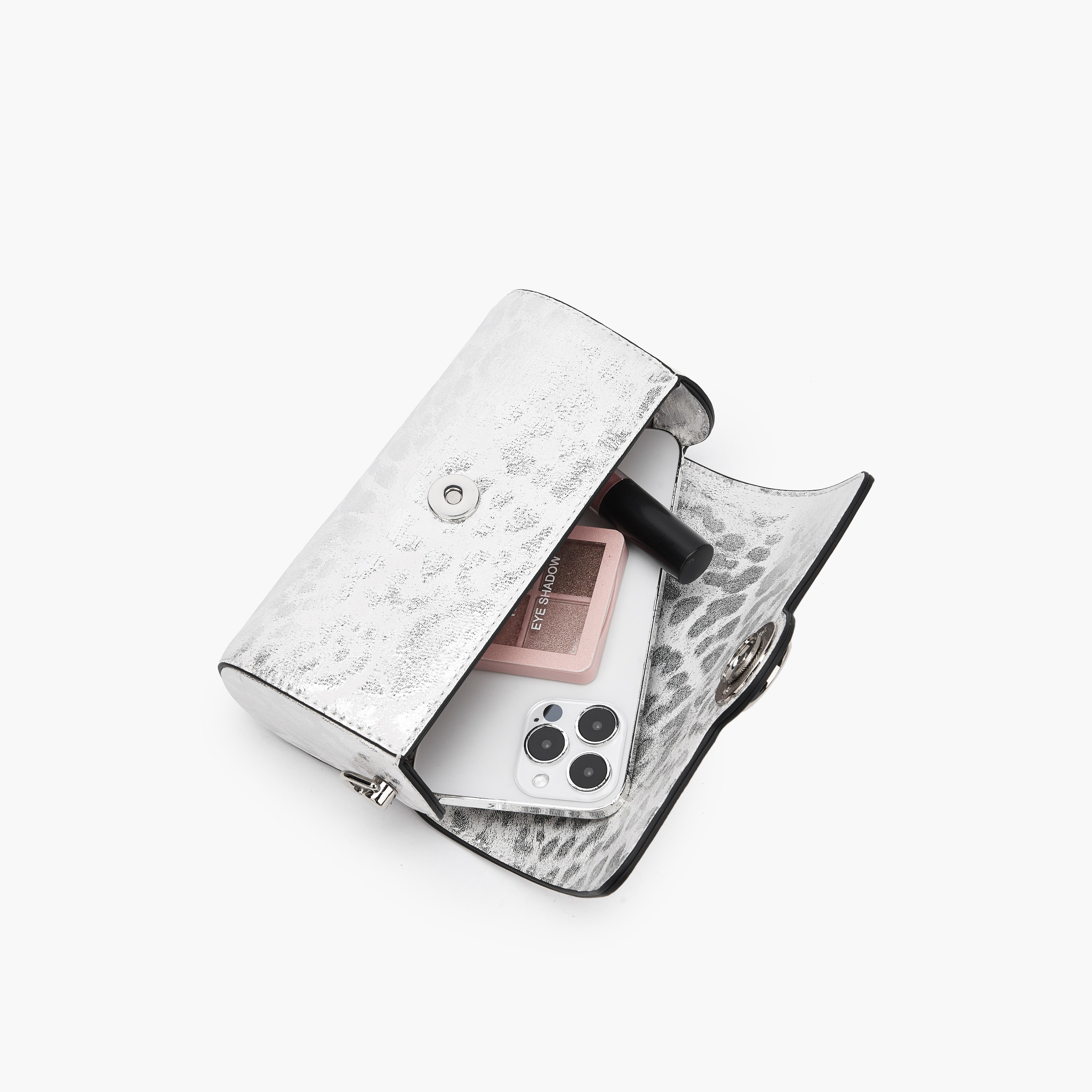 Celeste Metallic Print Crossbody Bag with Chain Strap-women-bagsandwallets-handbags-image-8