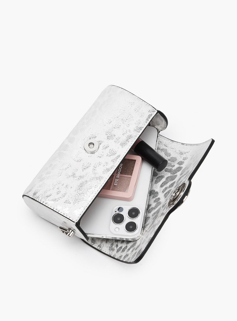 Celeste Metallic Print Crossbody Bag with Chain Strap-women-bagsandwallets-handbags-image-8