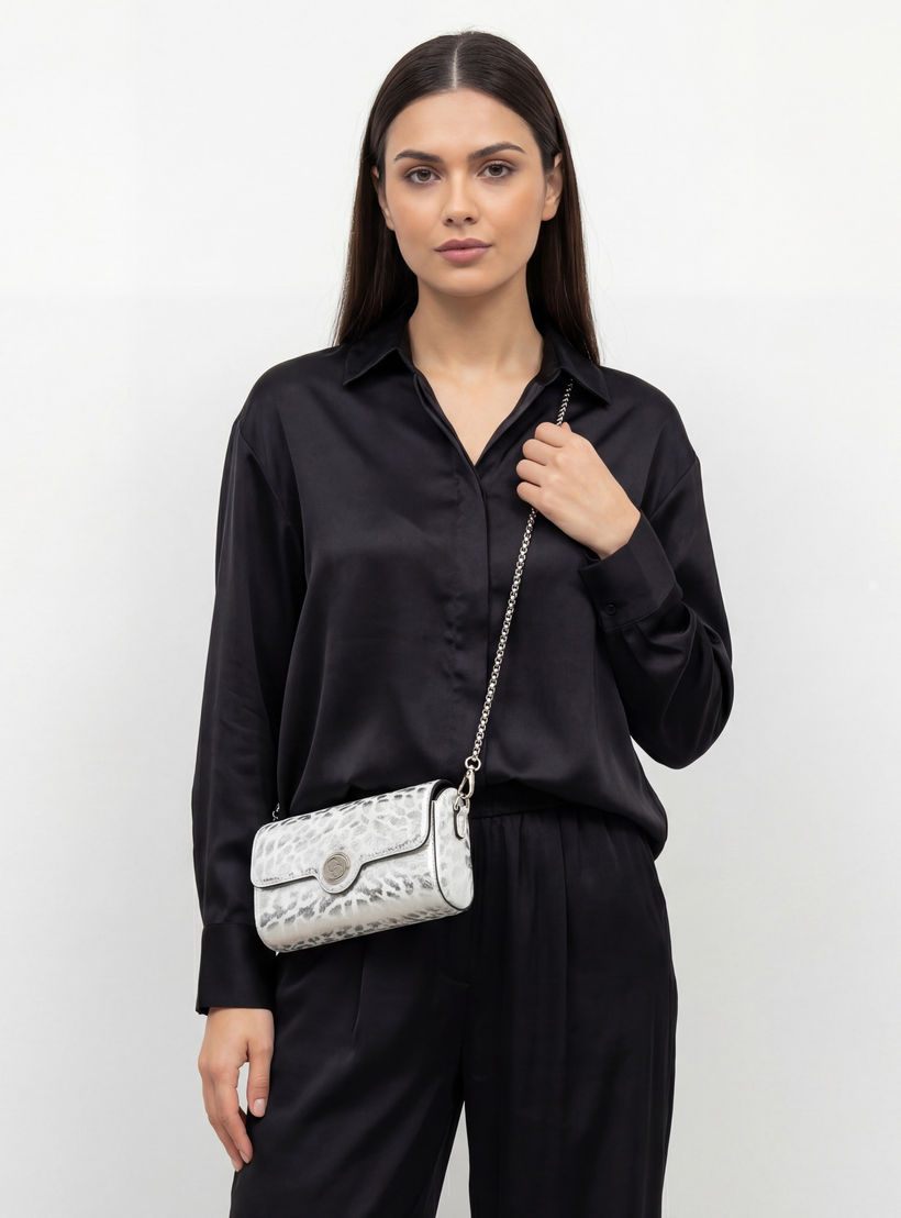 Celeste Metallic Print Crossbody Bag with Chain Strap-women-bagsandwallets-handbags-image-2