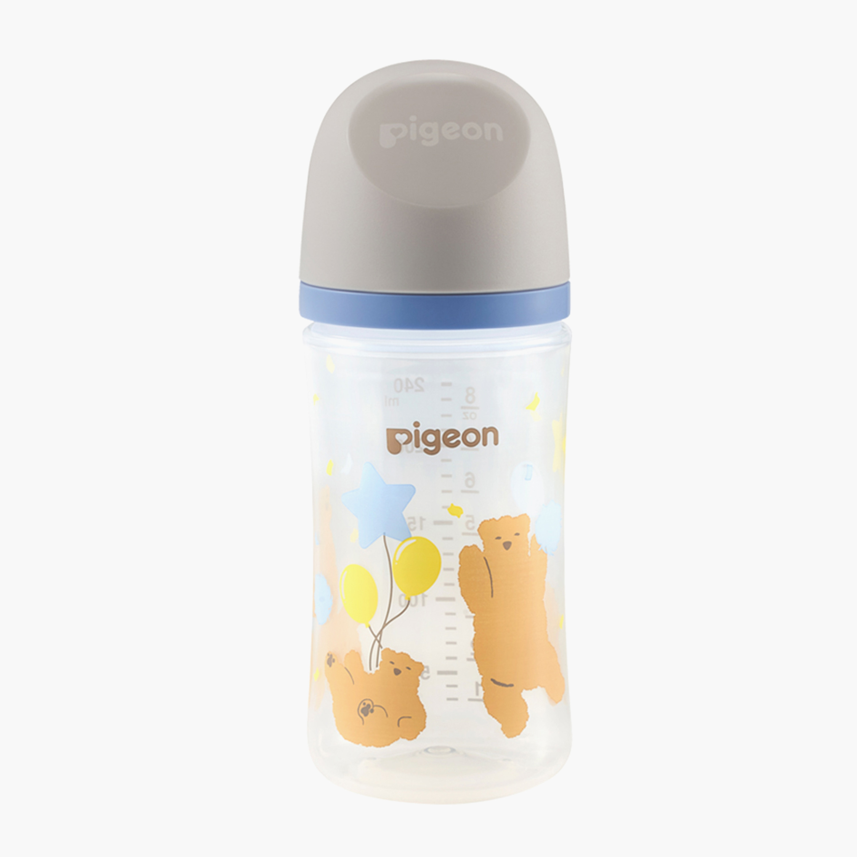 Pigeon Soft Touch BPA Free Silicone Feeding Bottle - Bear - 240 ml-baby-feeding-feedingbottles-bottlesandteats-image-1