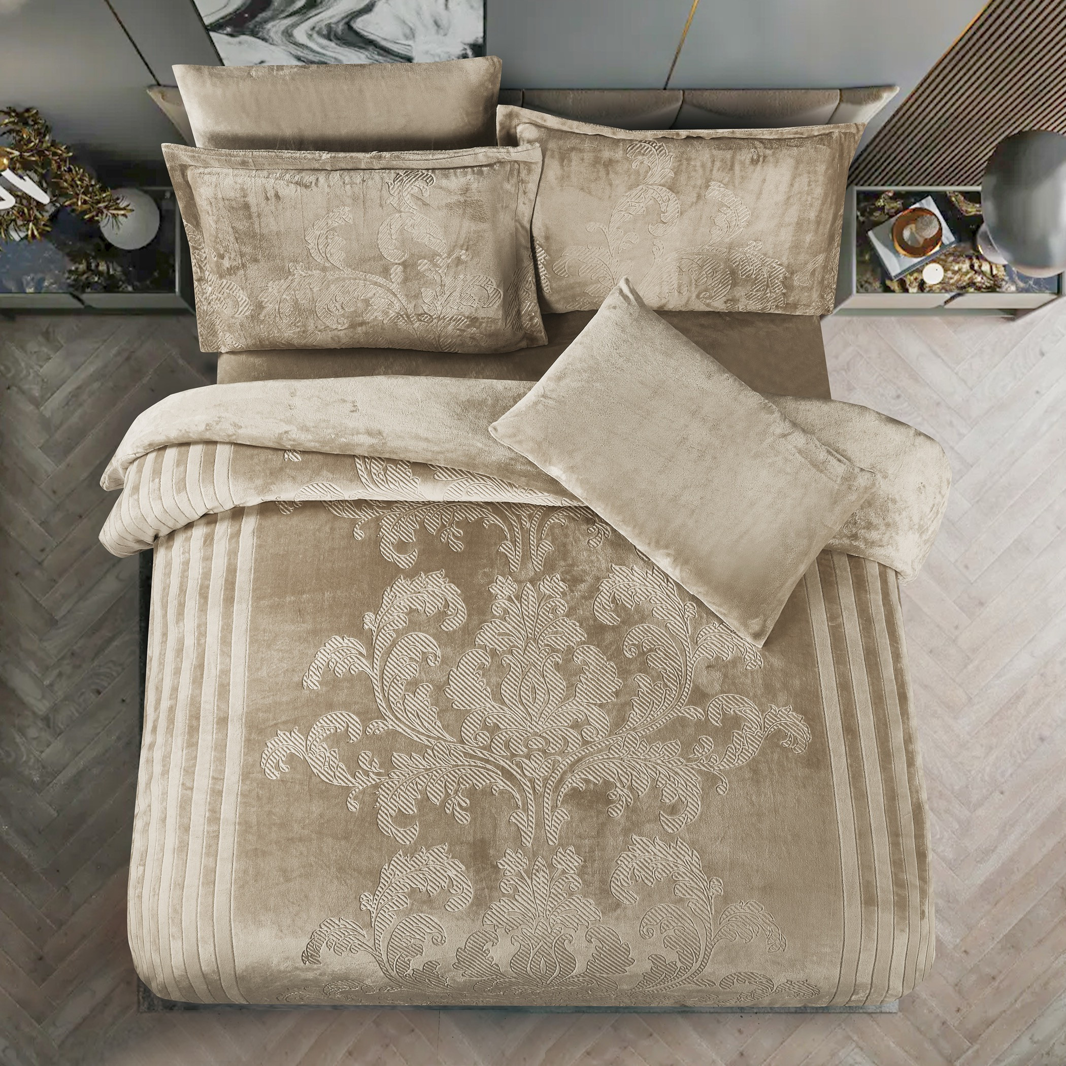 Embossed Velvet Comforter Set-household-bedding-comfortersandbedspreads-comforters-image-2
