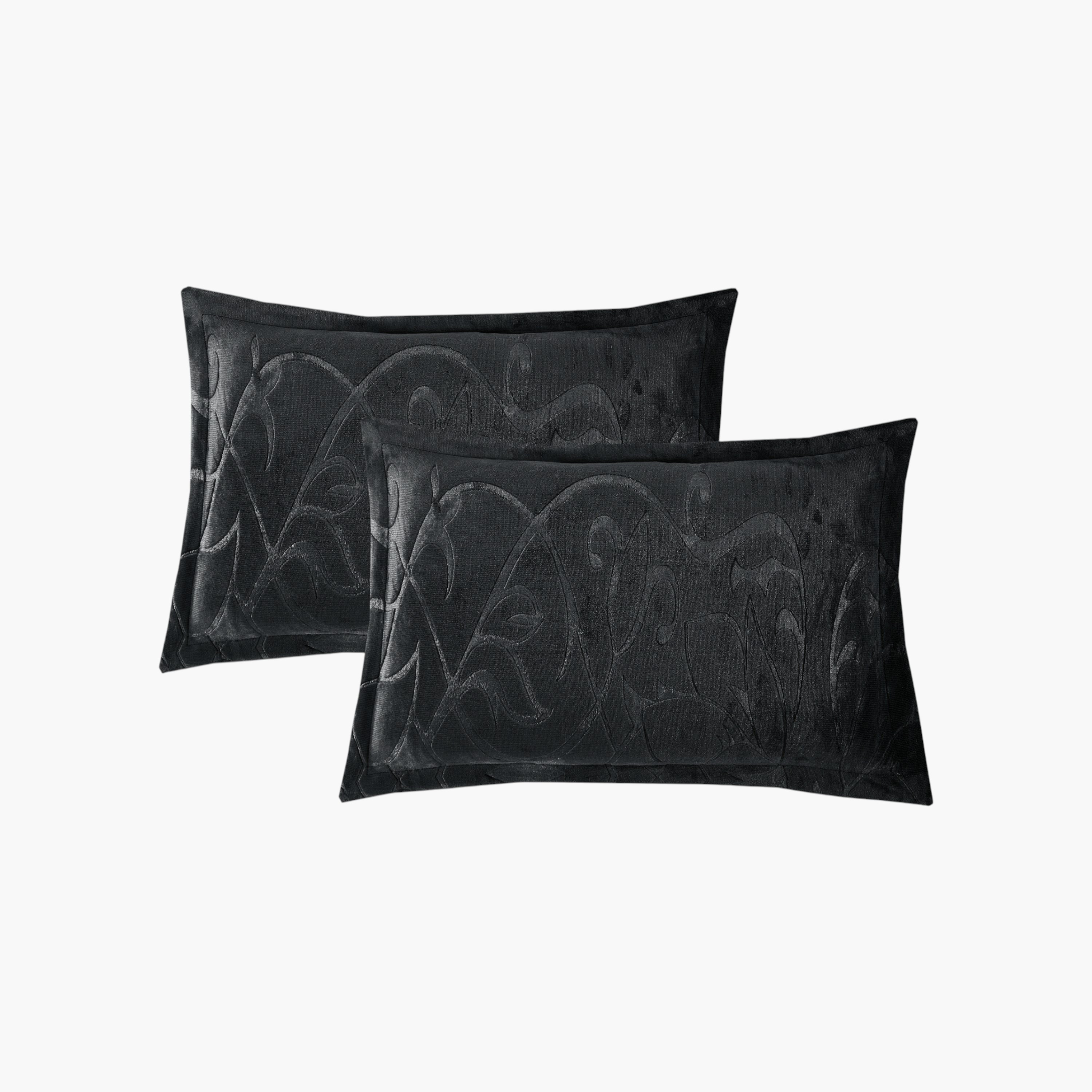 طقم لحاف مخملي منقوش كينج-household-bedding-comfortersandbedspreads-comforters-image-3