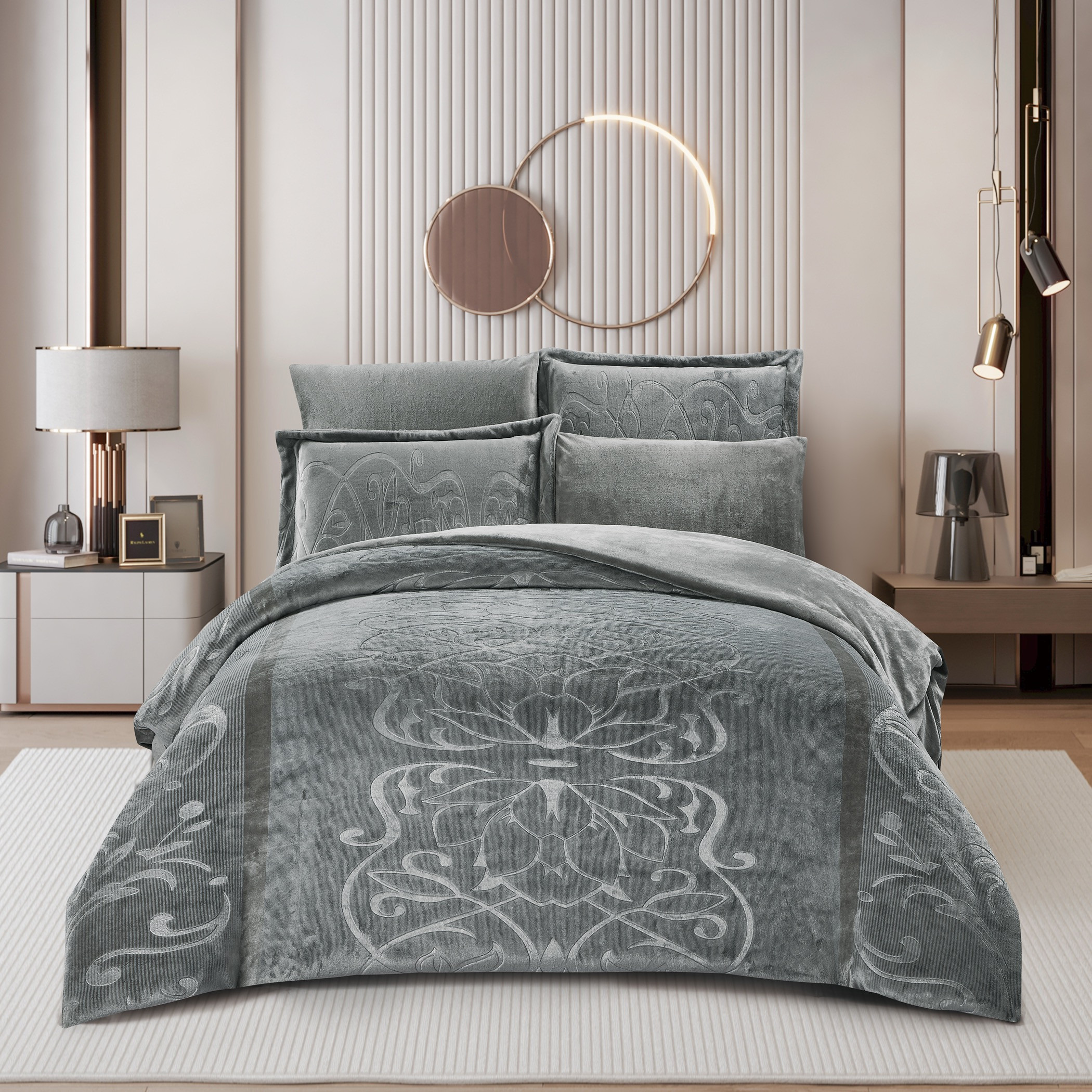 Embossed Velvet Comforter Set King-household-bedding-comfortersandbedspreads-comforters-image-1