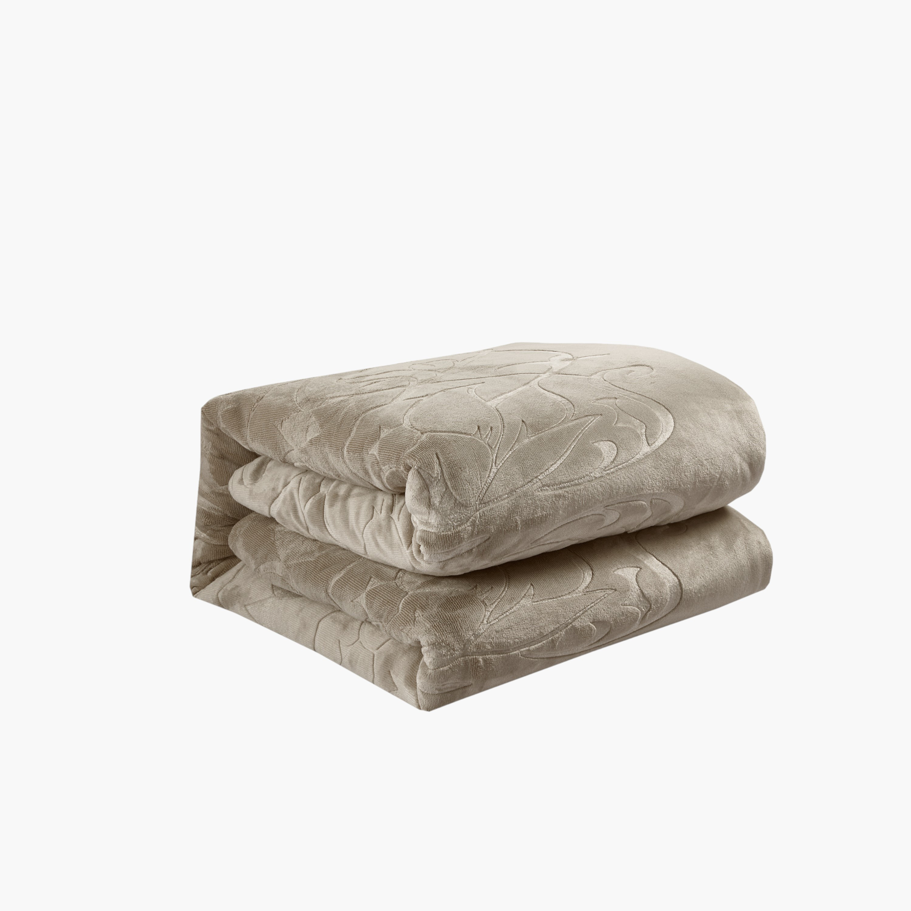 طقم لحاف مخملي منقوش فخم-household-bedding-comfortersandbedspreads-comforters-image-3