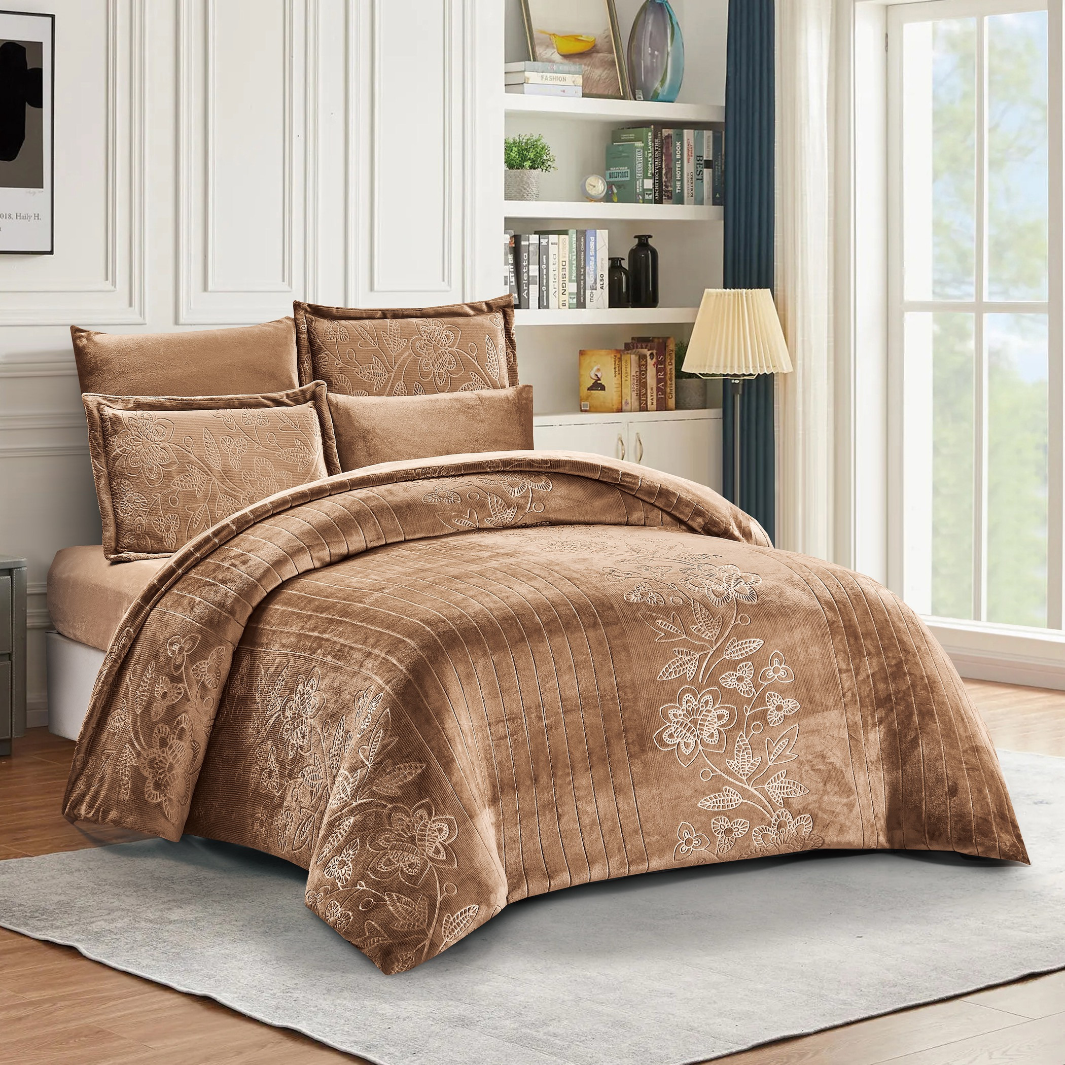 Embossed Velvet Comforter Set King-household-bedding-comfortersandbedspreads-comforters-image-6