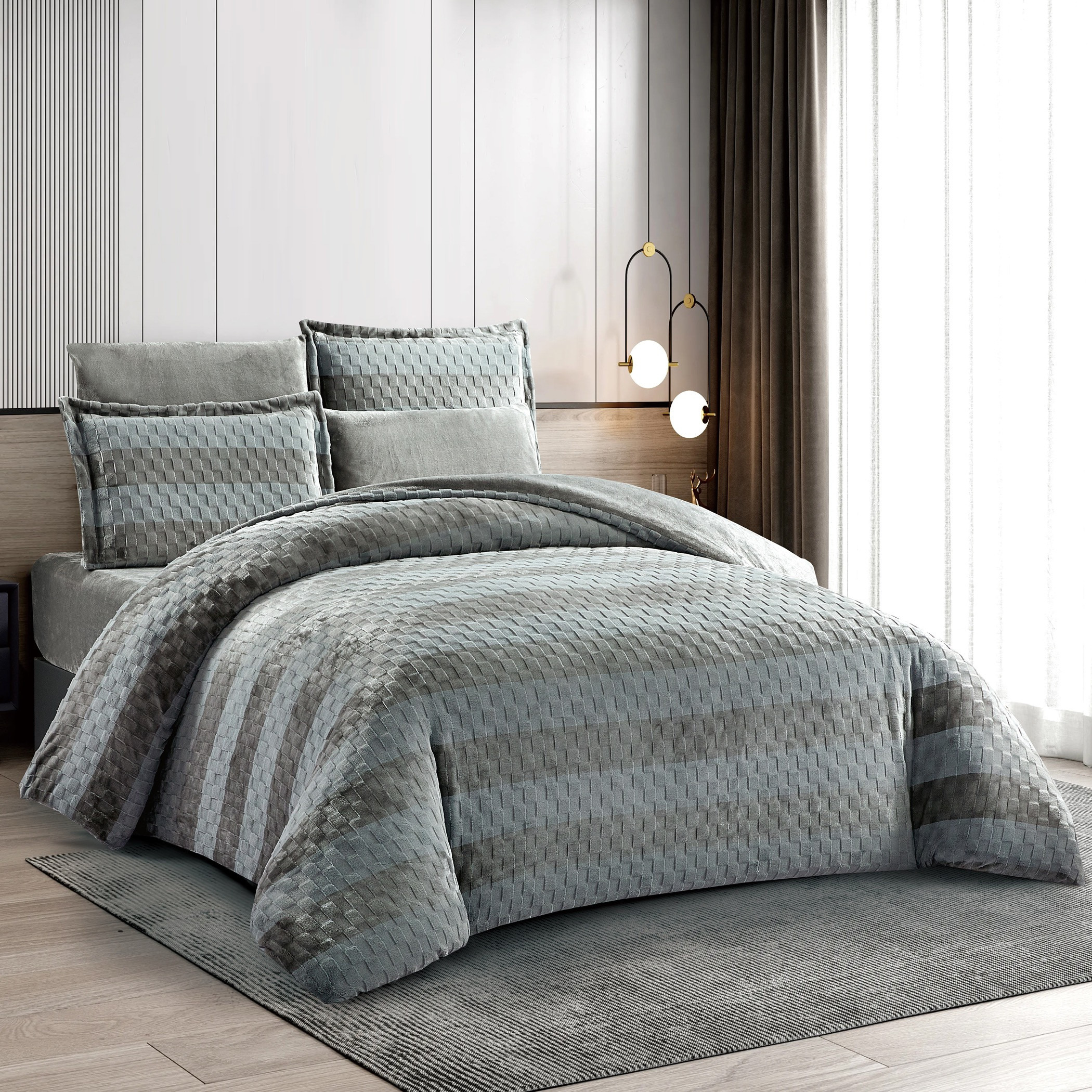 Embossed Velvet Comforter Set King-household-bedding-comfortersandbedspreads-comforters-image-4