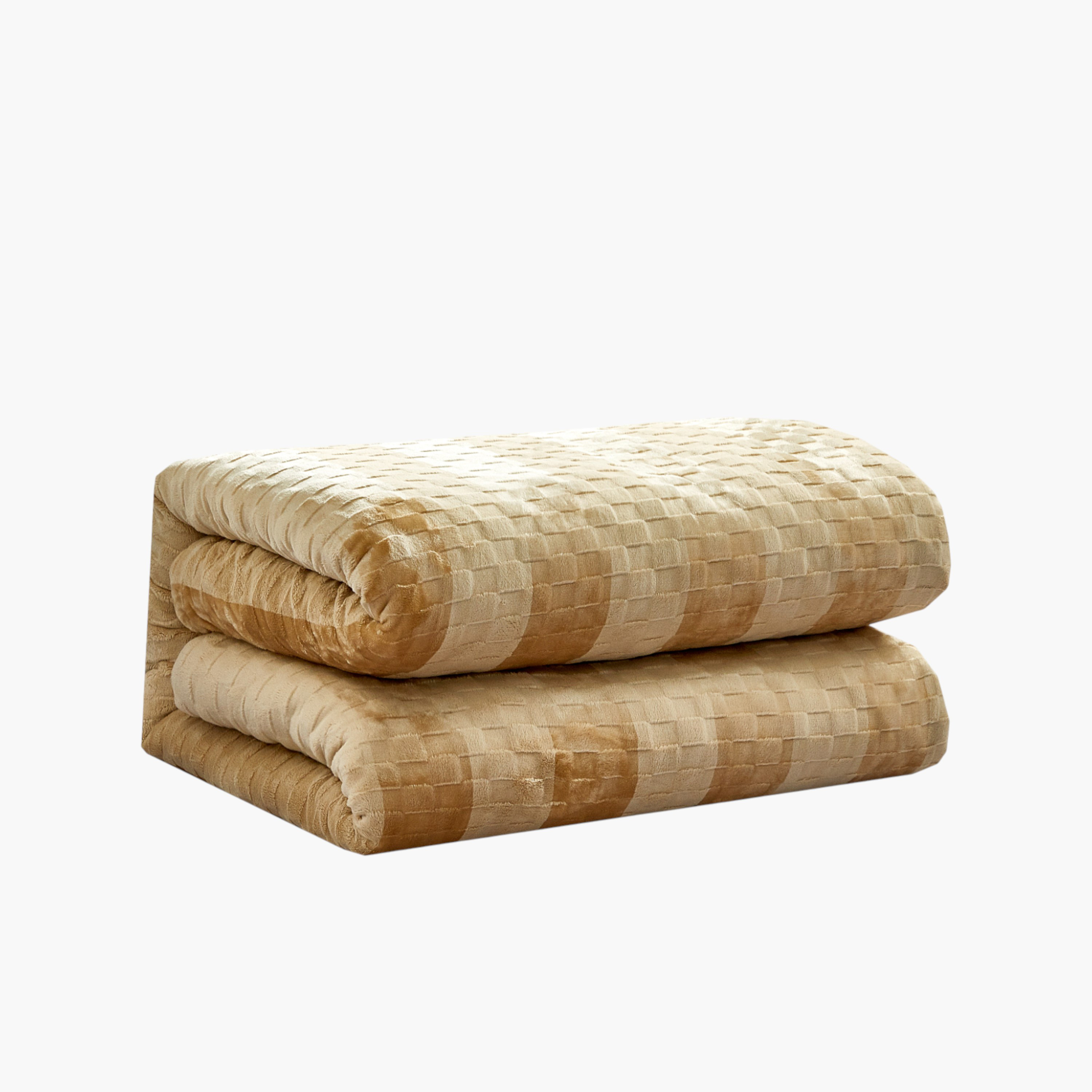 طقم لحاف مخملي منقوش، بيج، كينج-household-bedding-comfortersandbedspreads-comforters-image-5