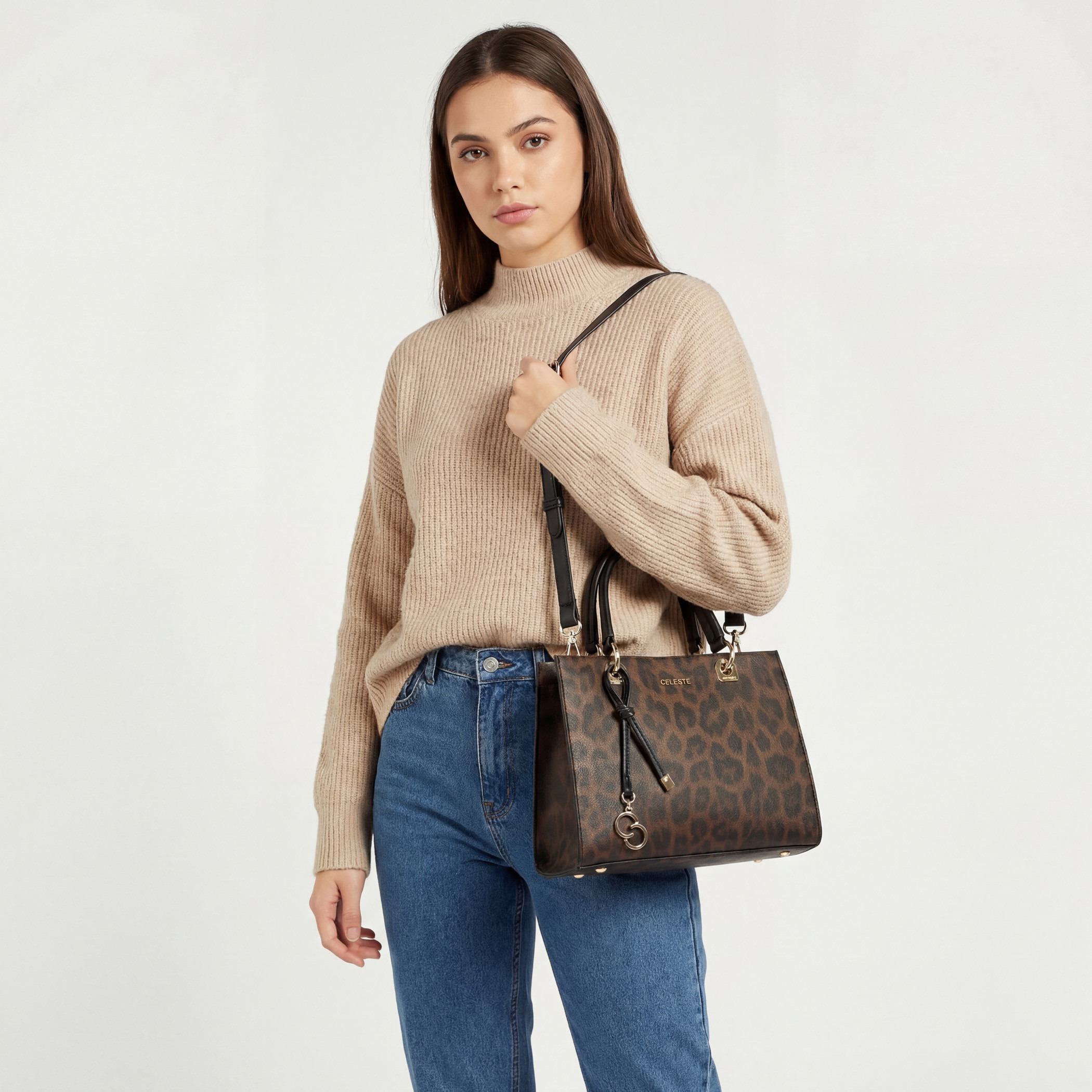 شنطة توتي بطبعات حيوانات مع حزام قابل للفصل من سيليست-women-bagsandwallets-handbags-image-2