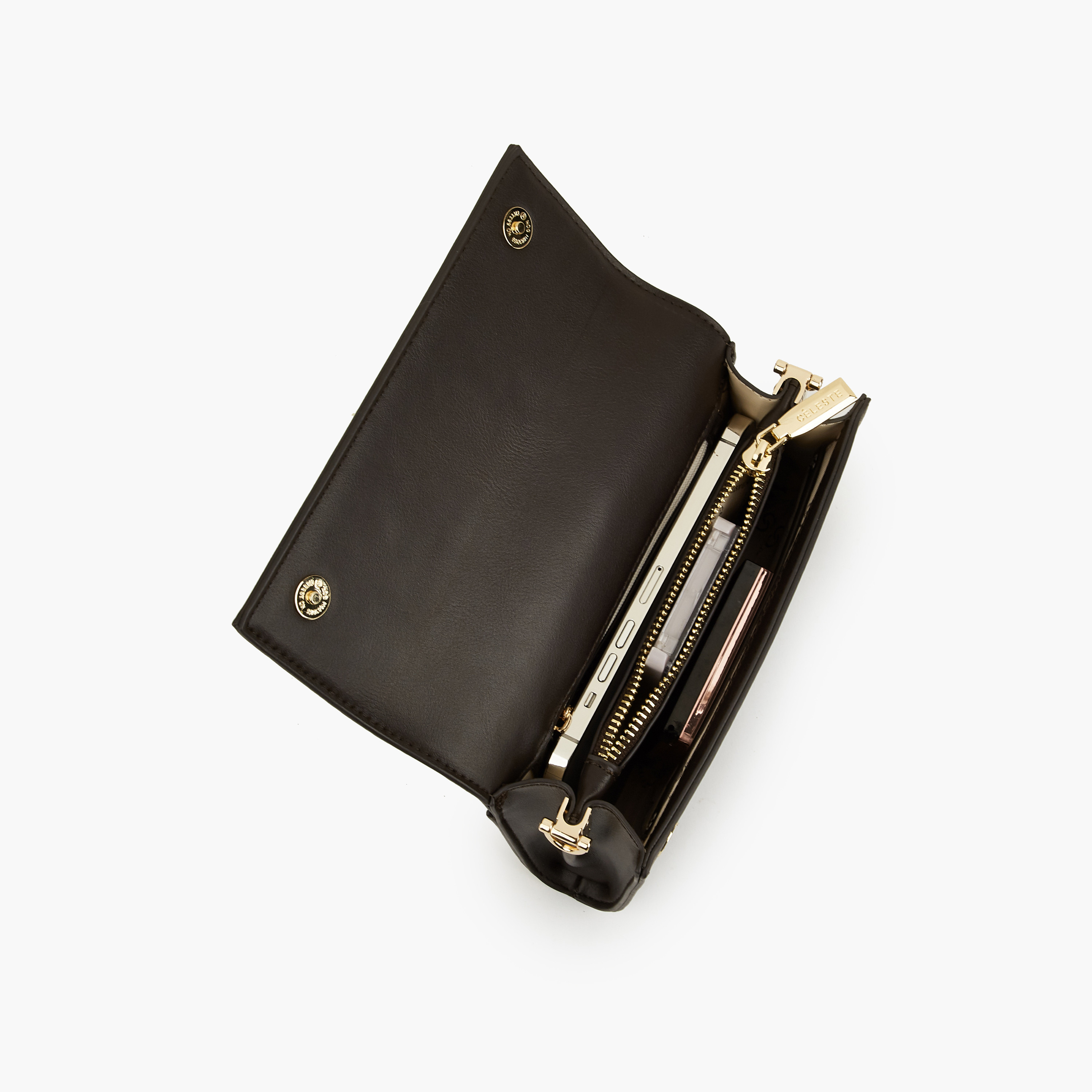 Celeste Monogram Print Clutch with Chain Strap-women-bagsandwallets-handbags-image-8