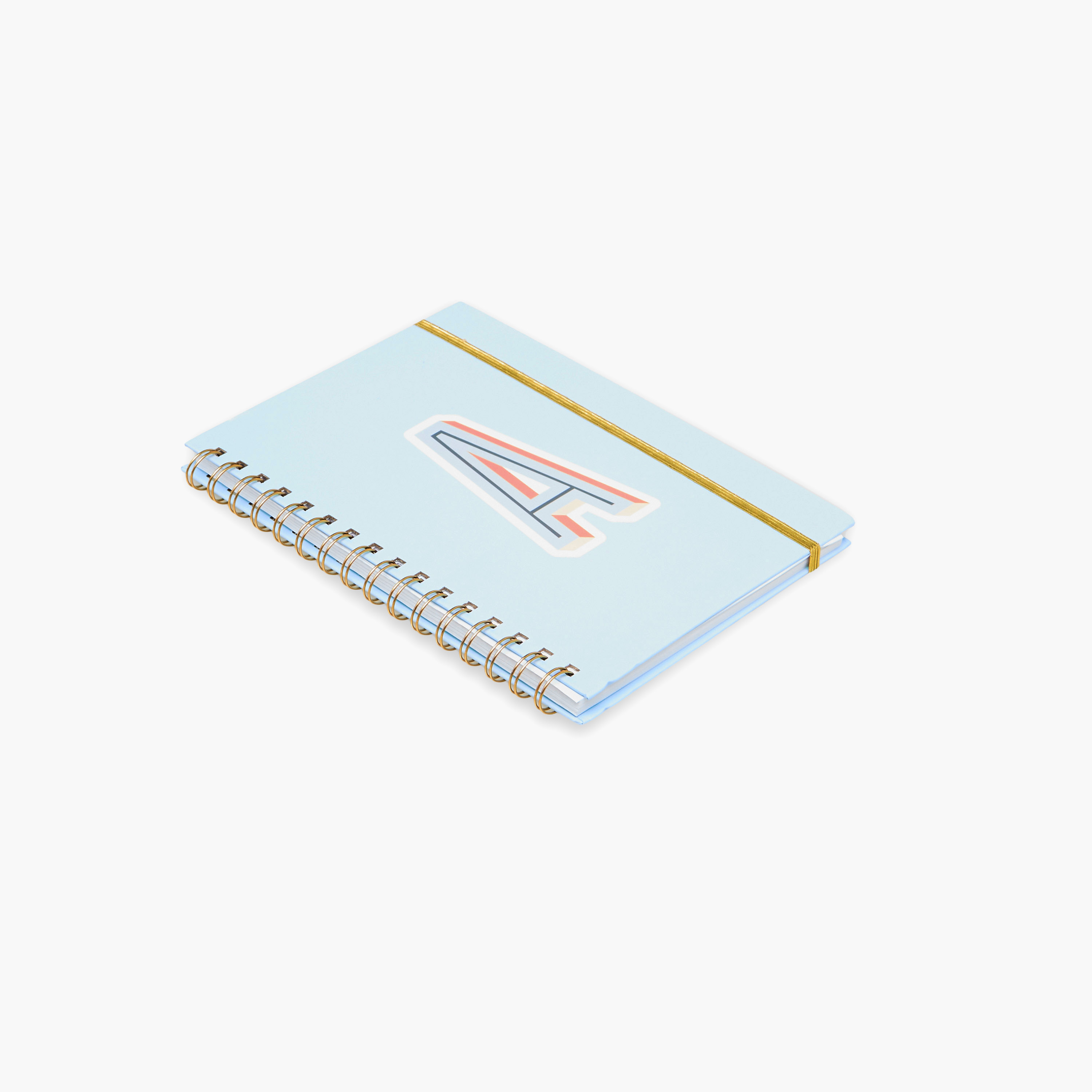 Initial A Print Notebook with Spiral Binding - 80 Pages-school-stationery-notebooks-image-3