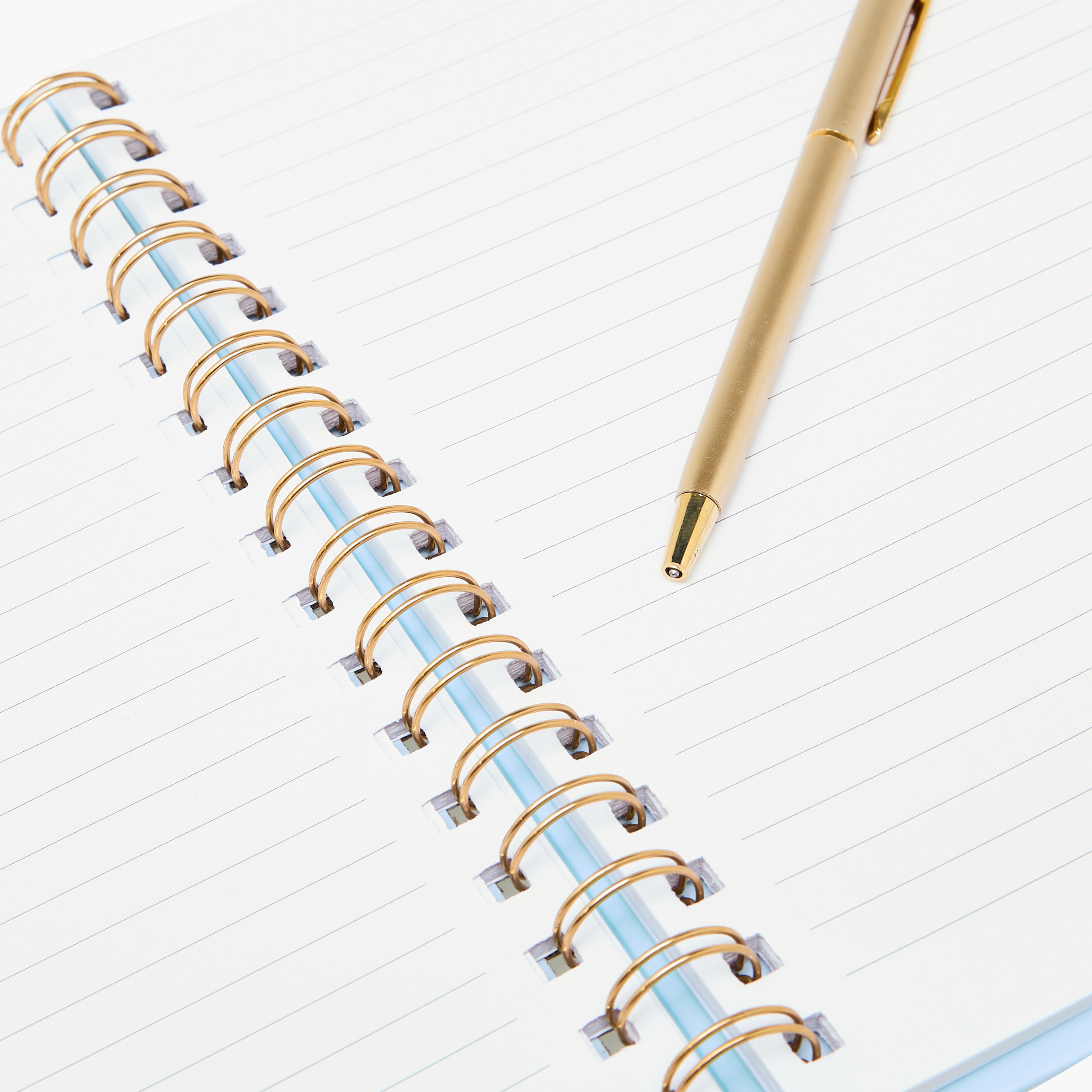 Initial A Print Notebook with Spiral Binding - 80 Pages-school-stationery-notebooks-image-7