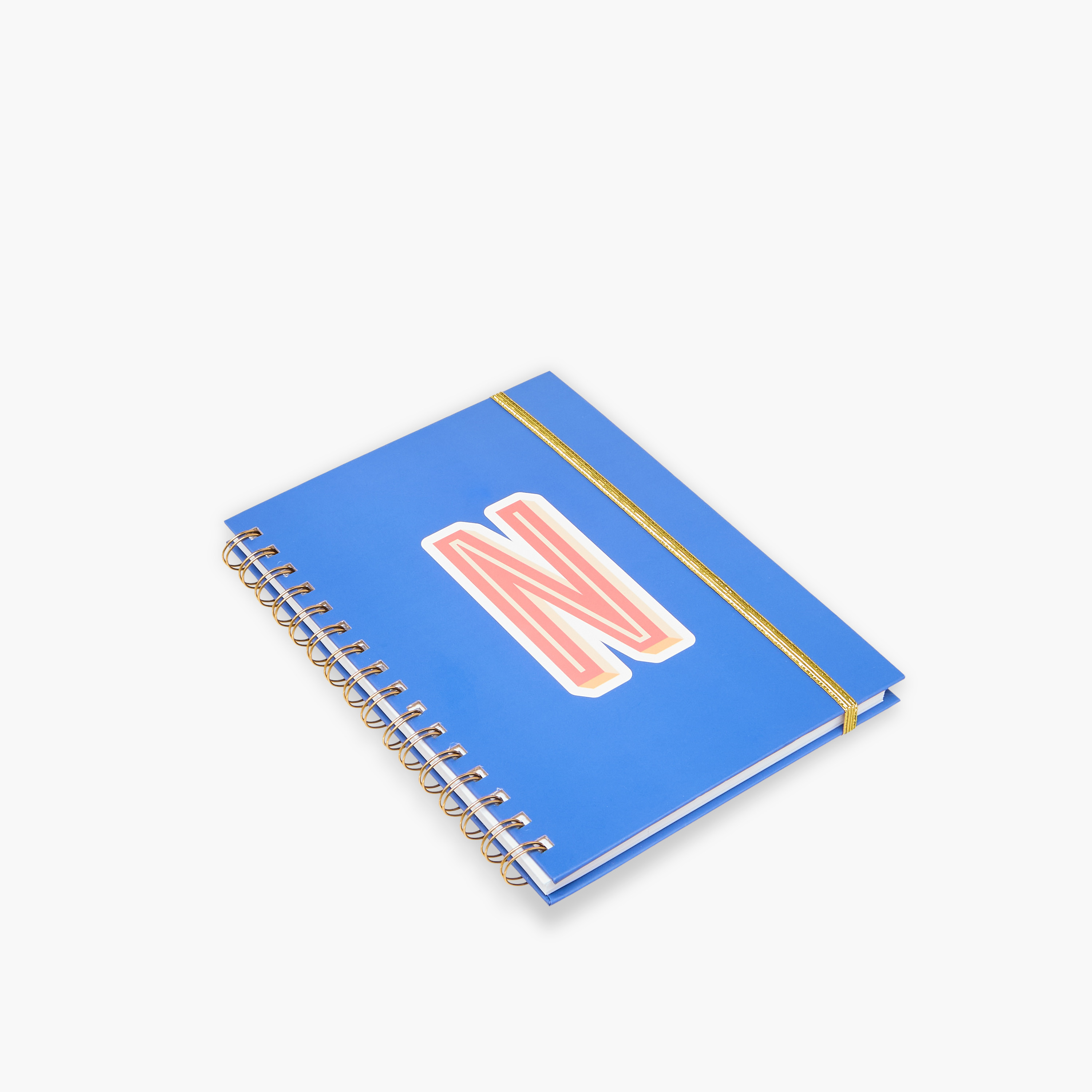 Initial N Print Notebook with Spiral Binding - 80 Pages-school-stationery-notebooks-image-3